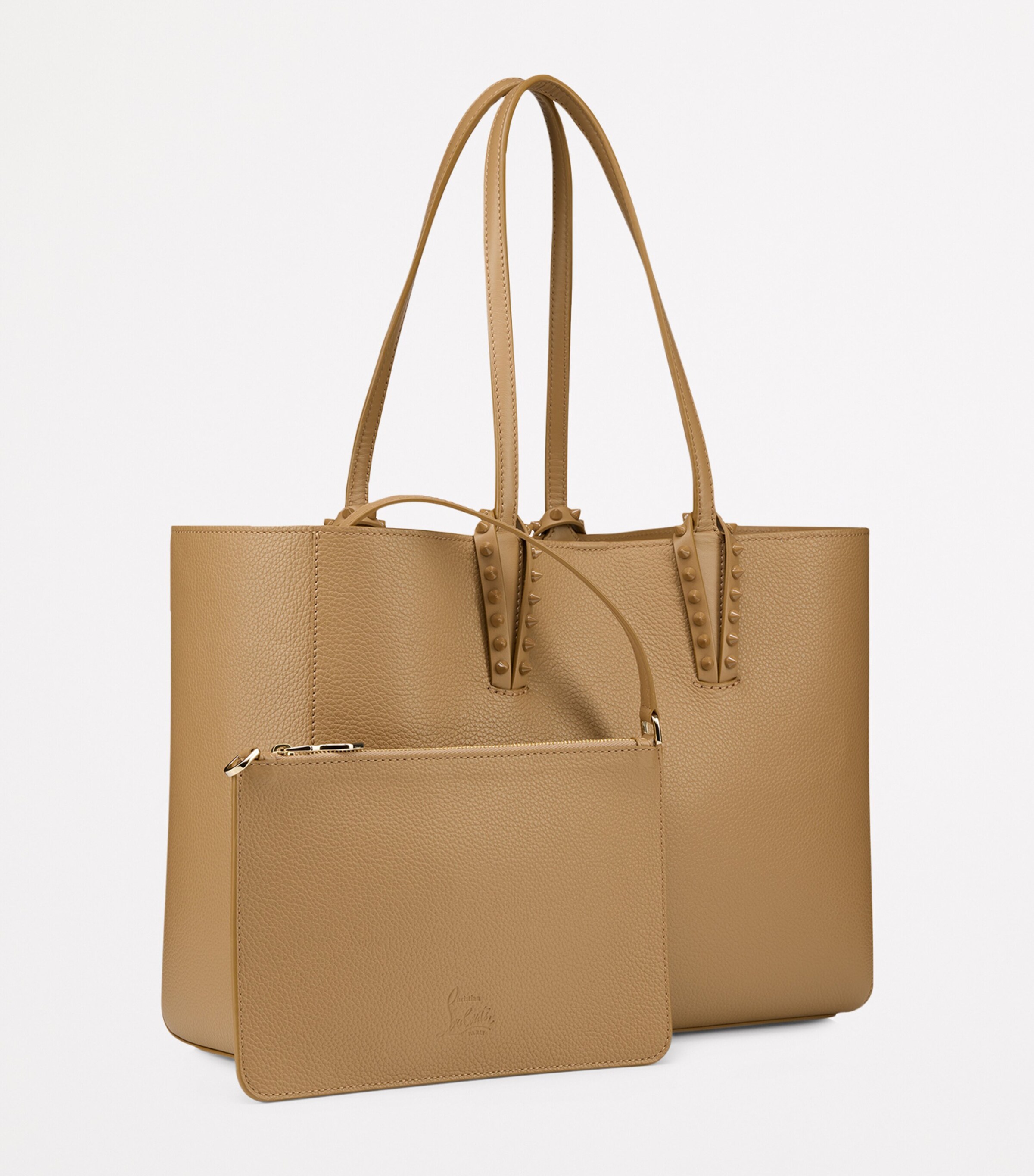 Cabata Small Calf Leather Spikes Tote Bag F486 Image 2