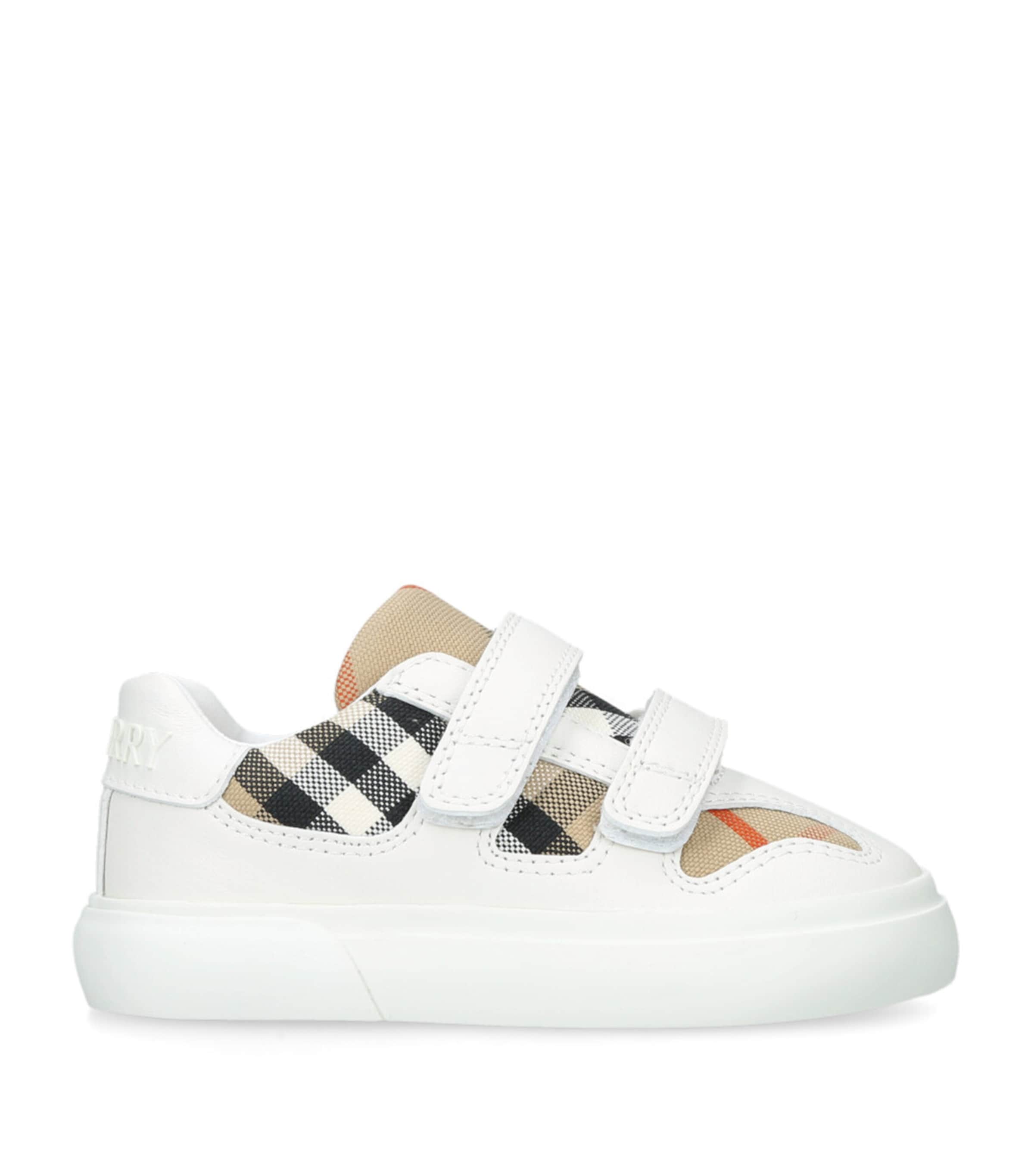 Burberry Kids Noah Strap Sneakers | Boys Shoes | Trainers | Designers | Burberry