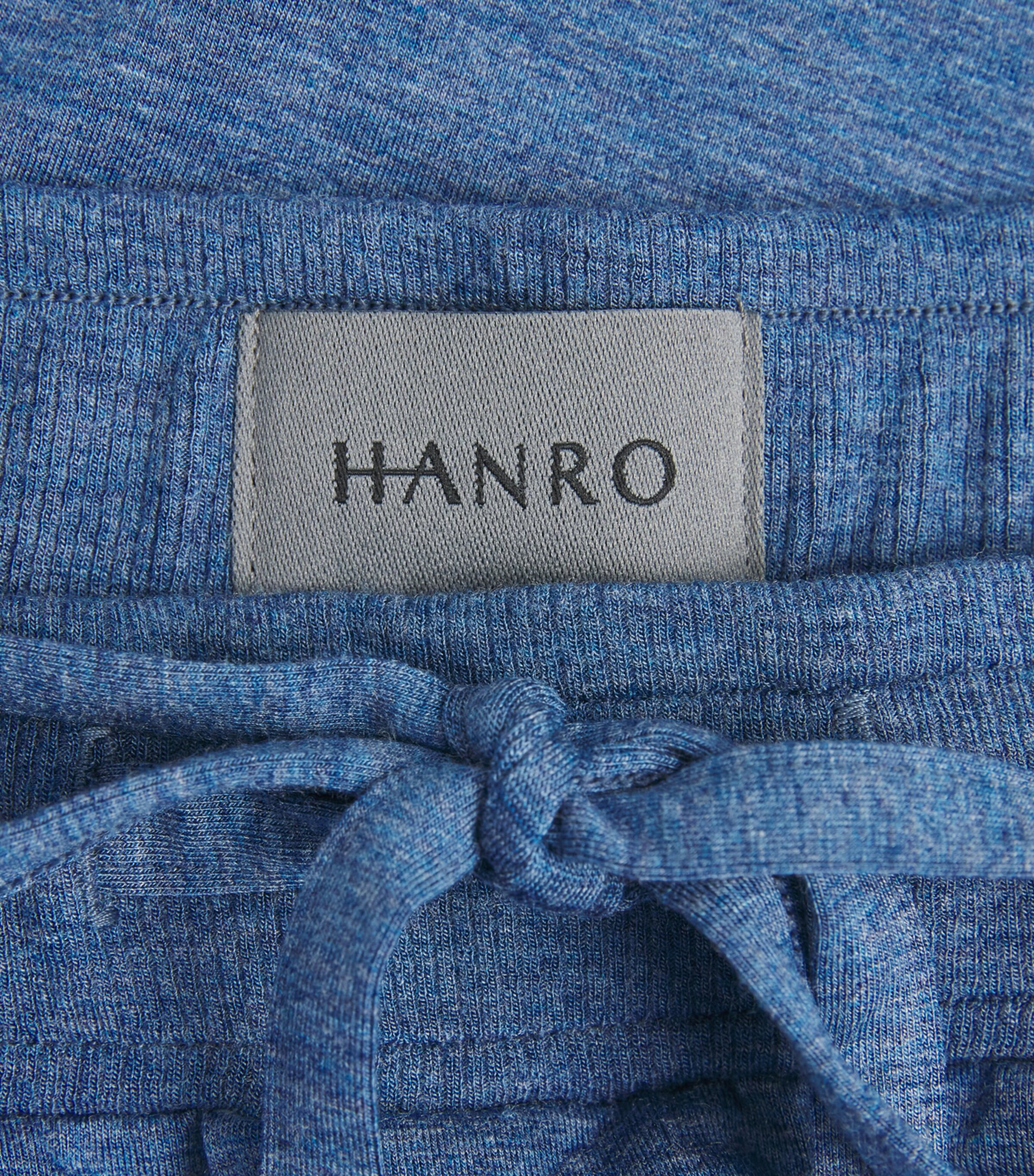 Hanro Mens Casuals Pyjama Shorts Tanzanite Image 6