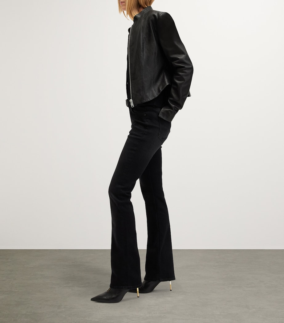 Leather Sadler Jacket BLACK Image 3