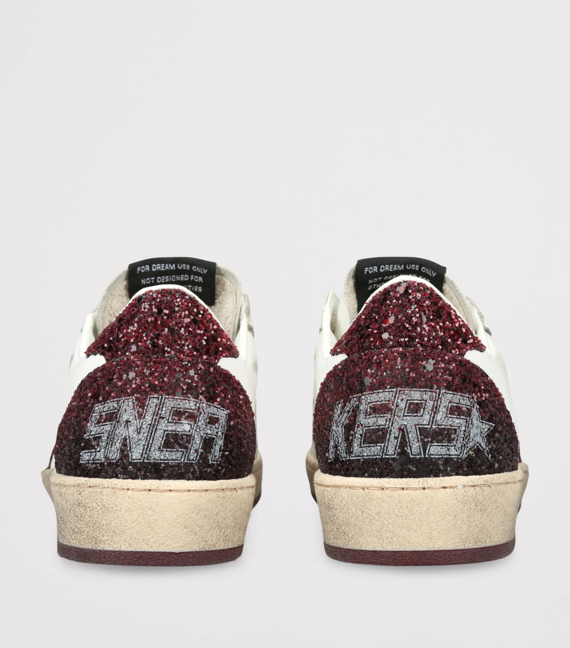Suede Ball Star Sneakers WHITE/RED Image 2