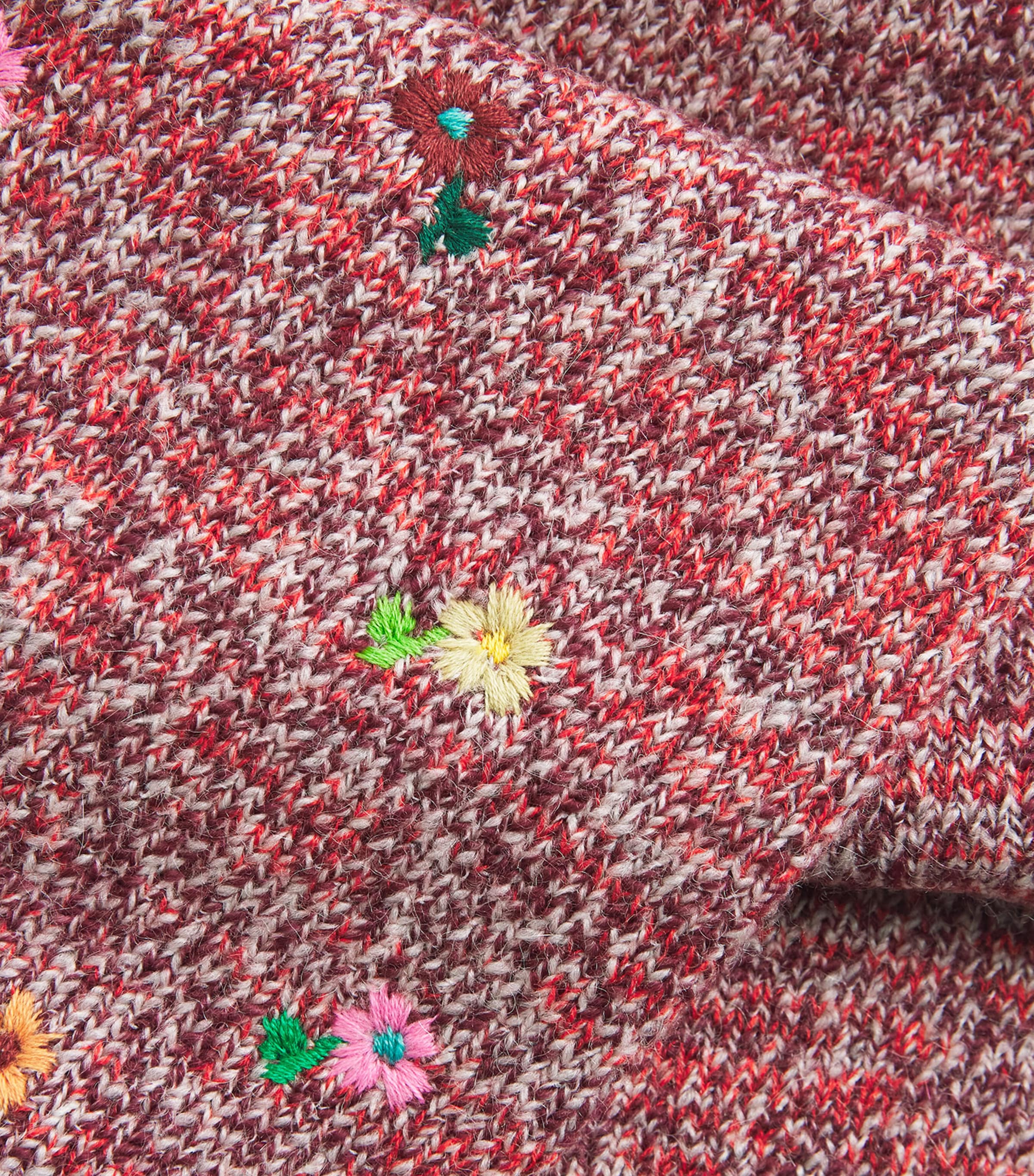 DRIES VAN NOTEN Wool-Cashmere-Blend Embroidered Scarf Image 4