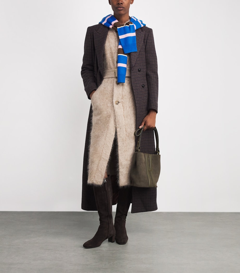 Small Suede Cross-Body Bag OLIVE Image 2