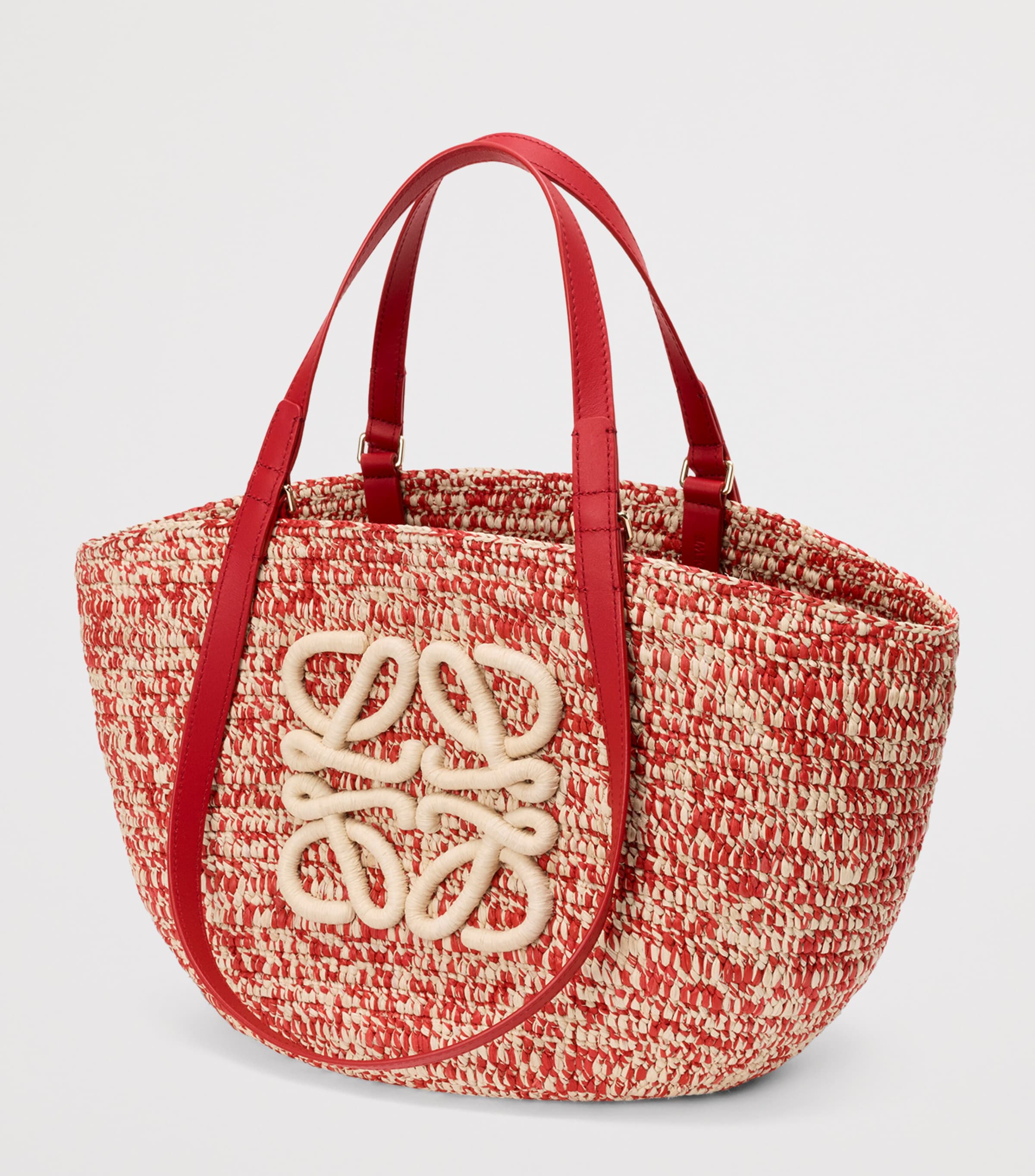 LOEWE x Paula’s Ibiza Medium Eclipse Basket Bag Red Image 4