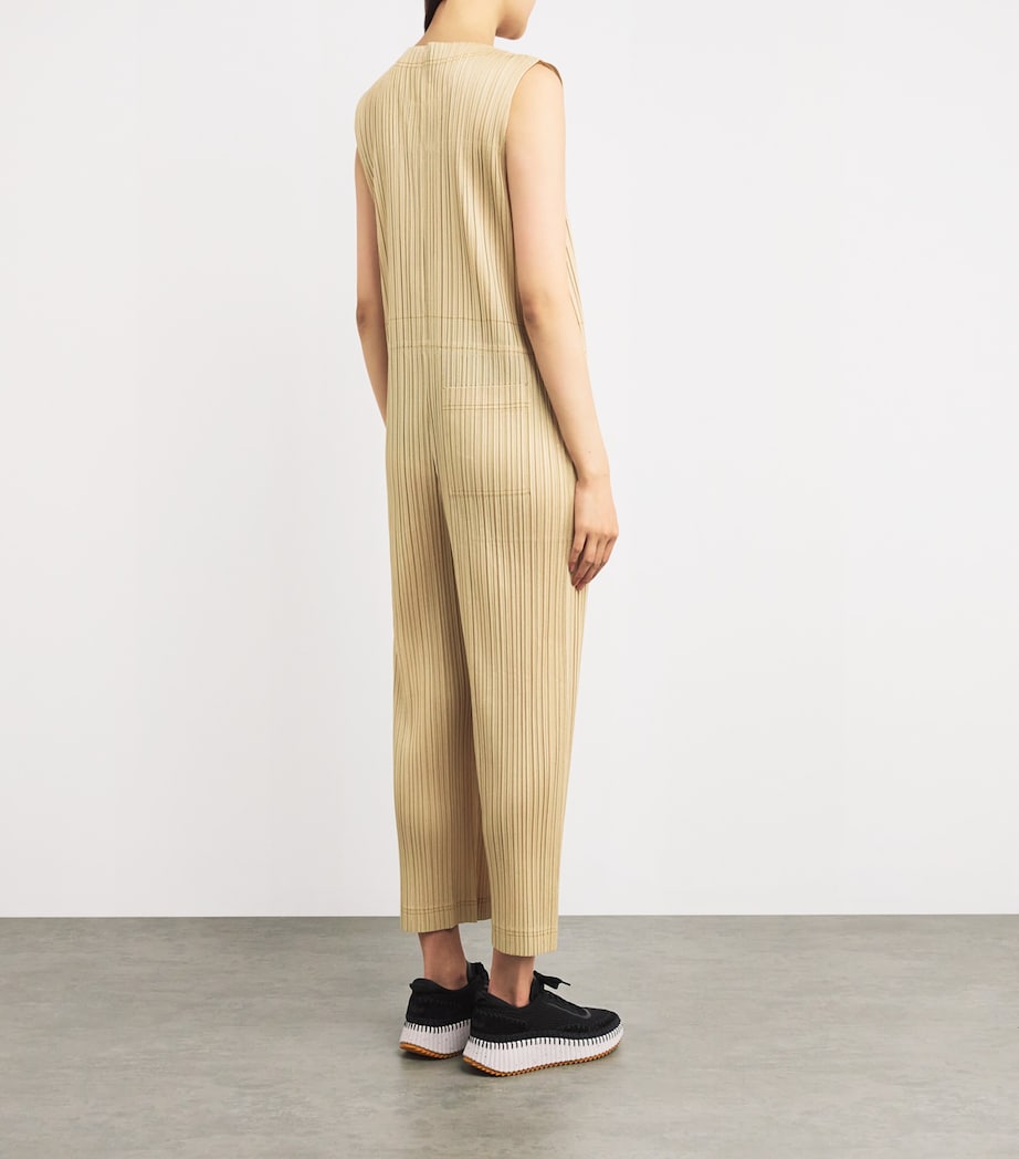 Short-Sleeve Cotton Denim Jumpsuit 41 Image 3