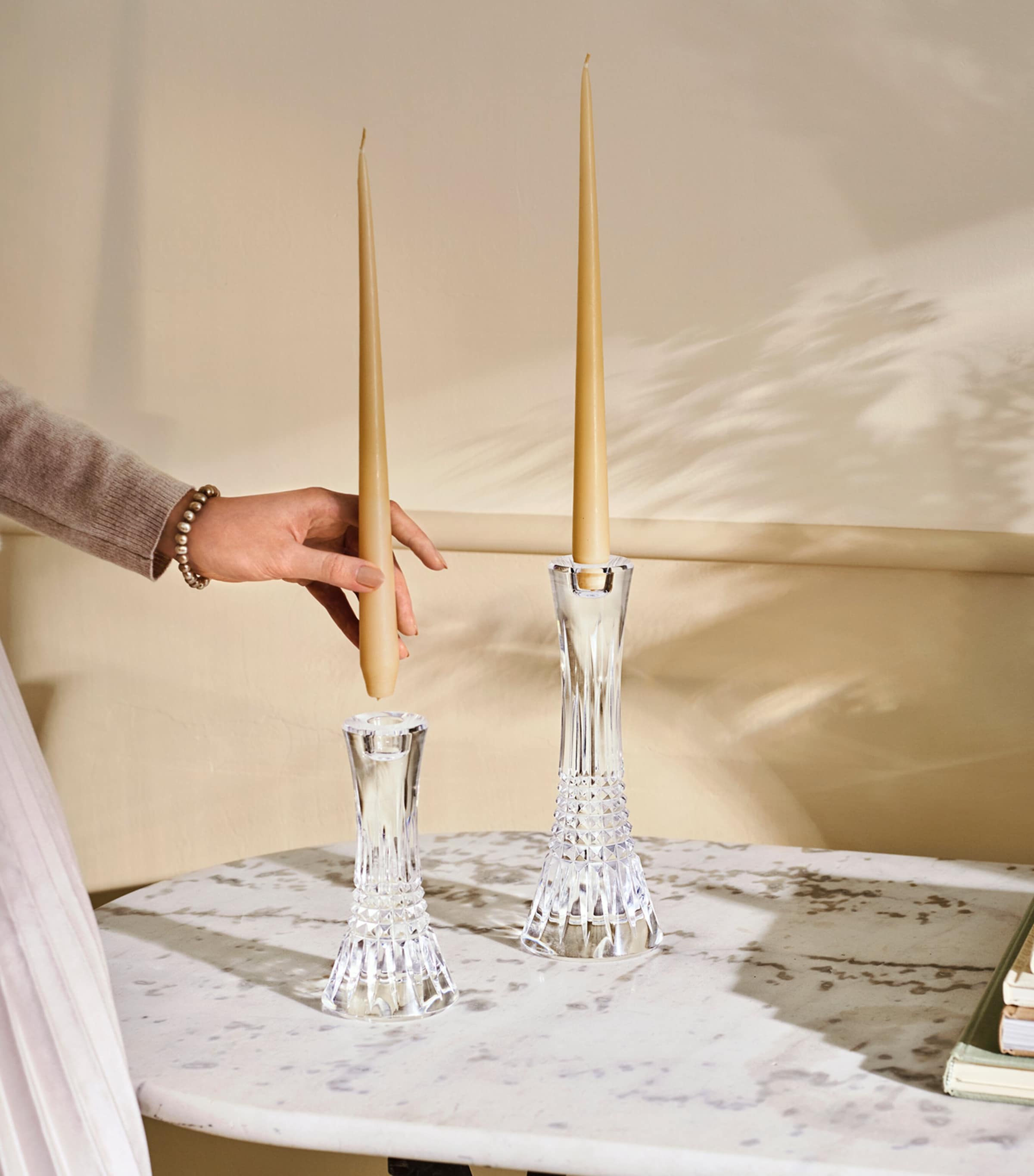 Lismore Diamond Candlestick (17cm) CLEAR Image 2