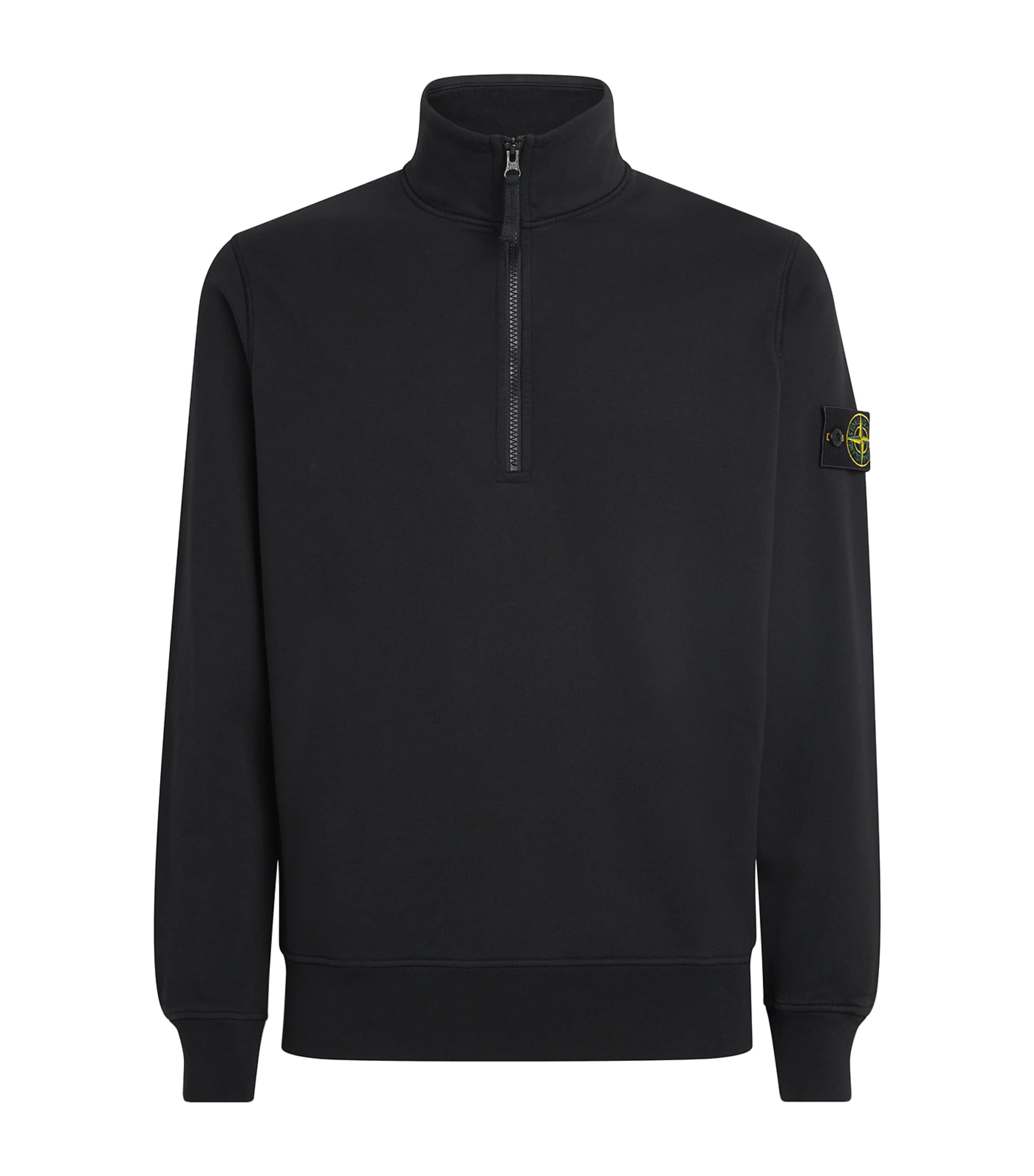 Stone Island Mens Cotton Half-Zip Sweatshirt Image 1