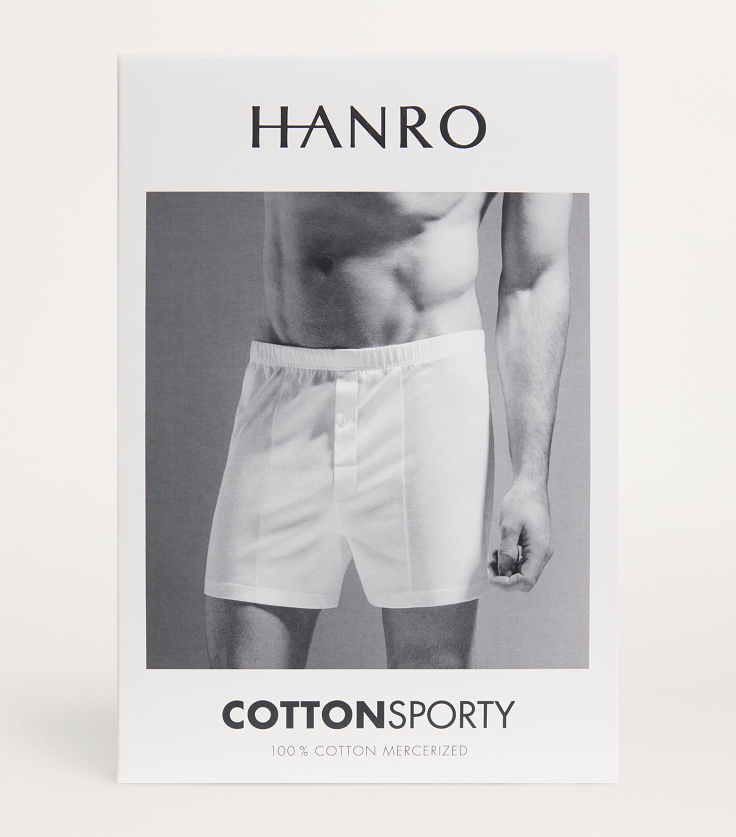 Cotton Boxer Shorts 101 WHITE Image 4