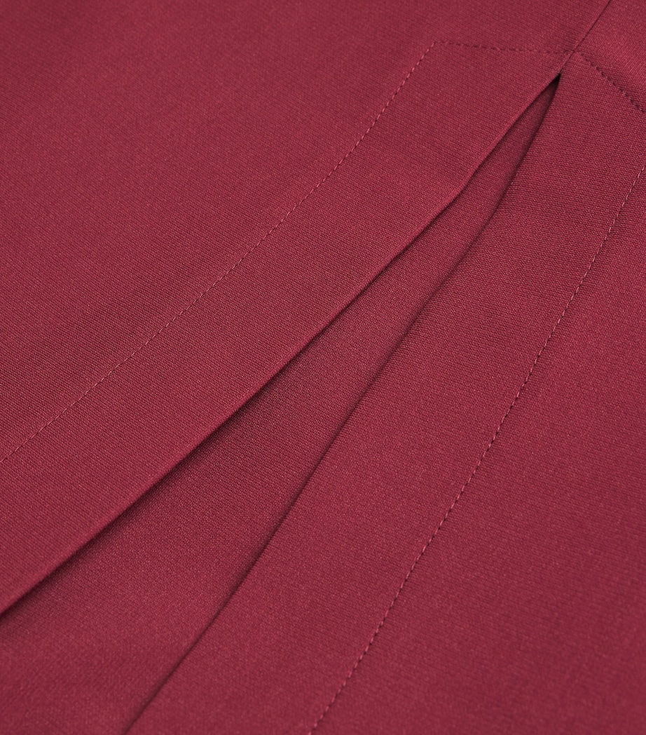 Heart Cup Column Maxi Dress BURGUNDY Image 5