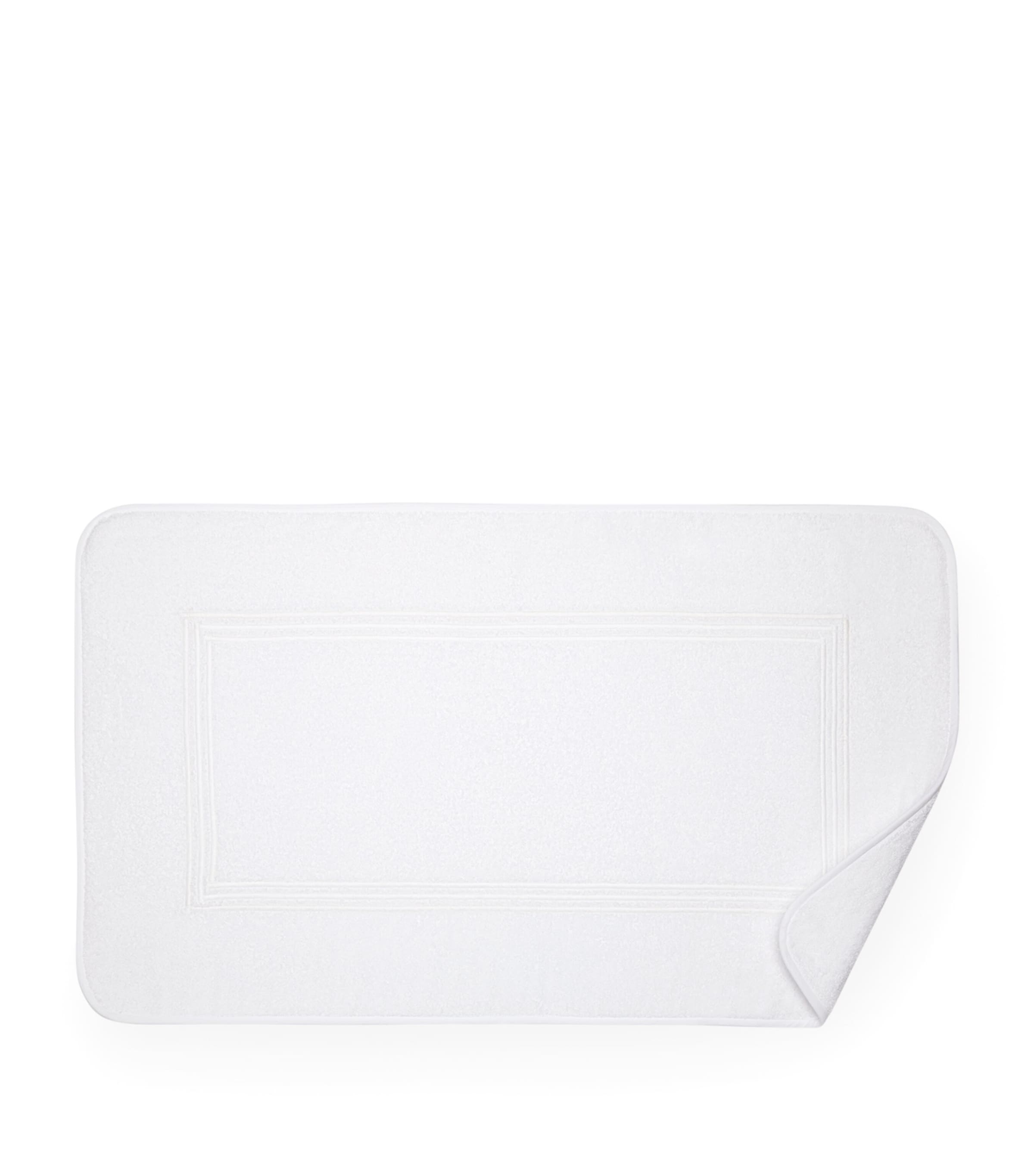Tre Righe Bath Mat (50cm x 90cm) WHITE/WHITE Image 2
