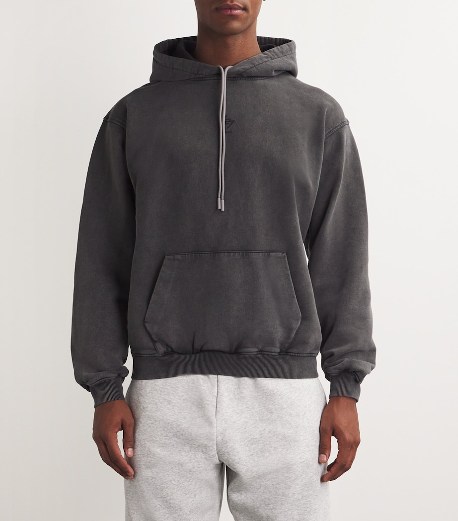 Represent 247 Mens Oversized Logo Hoodie Pewter Image 3