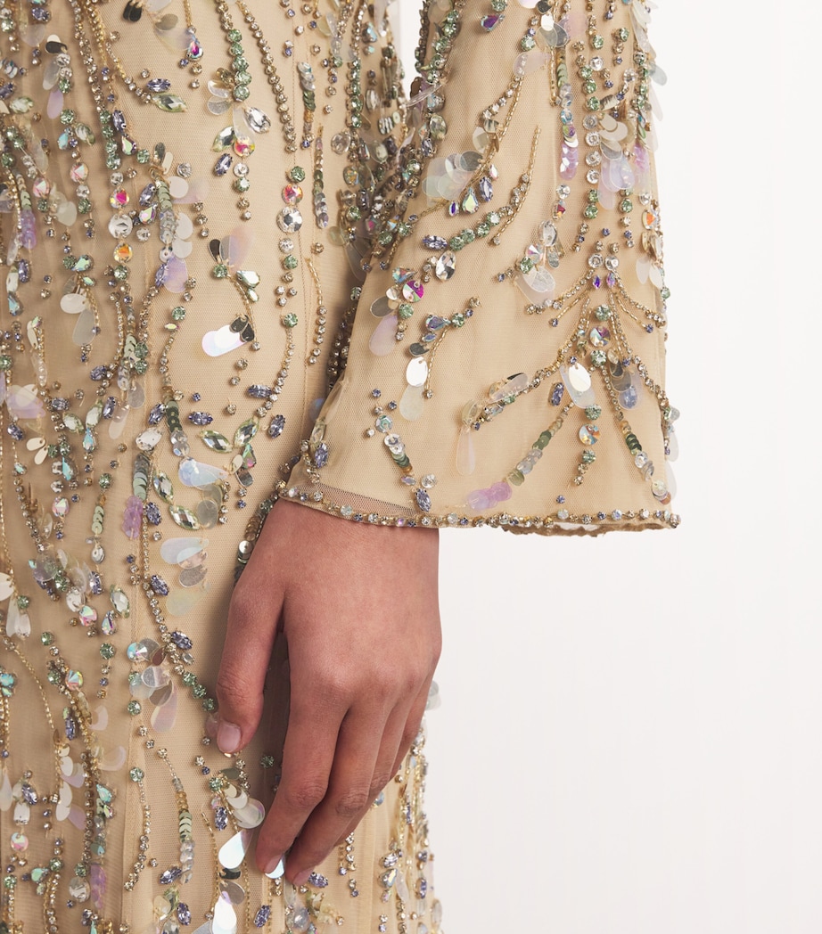 Embellished Kaia Gown ALMOND 2084 Image 4