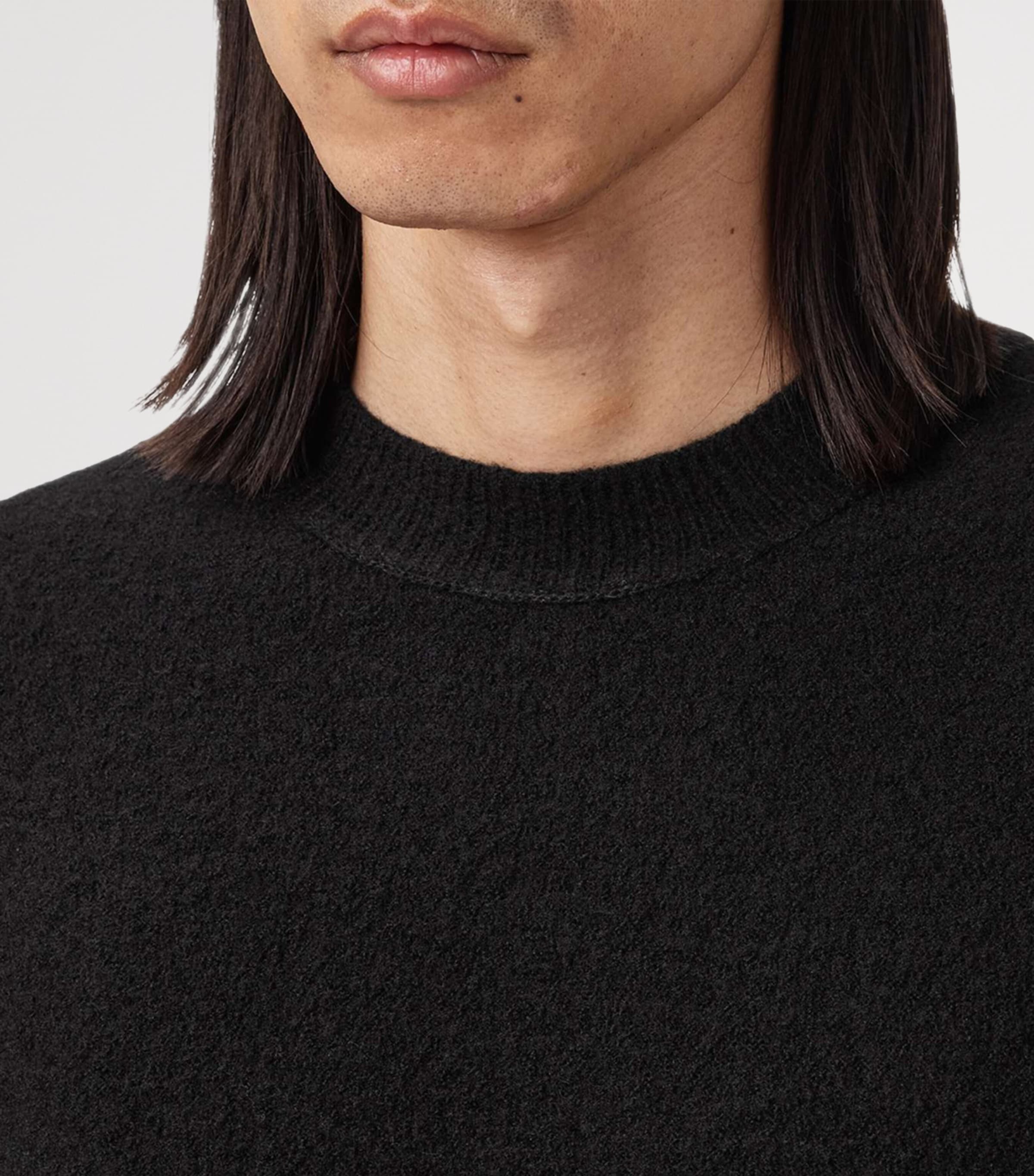 Merino Wool Marko Sweater BLACK Image 8