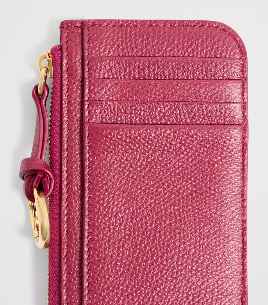 Valentino Garavani Leather VLogo Card Holder Image 6
