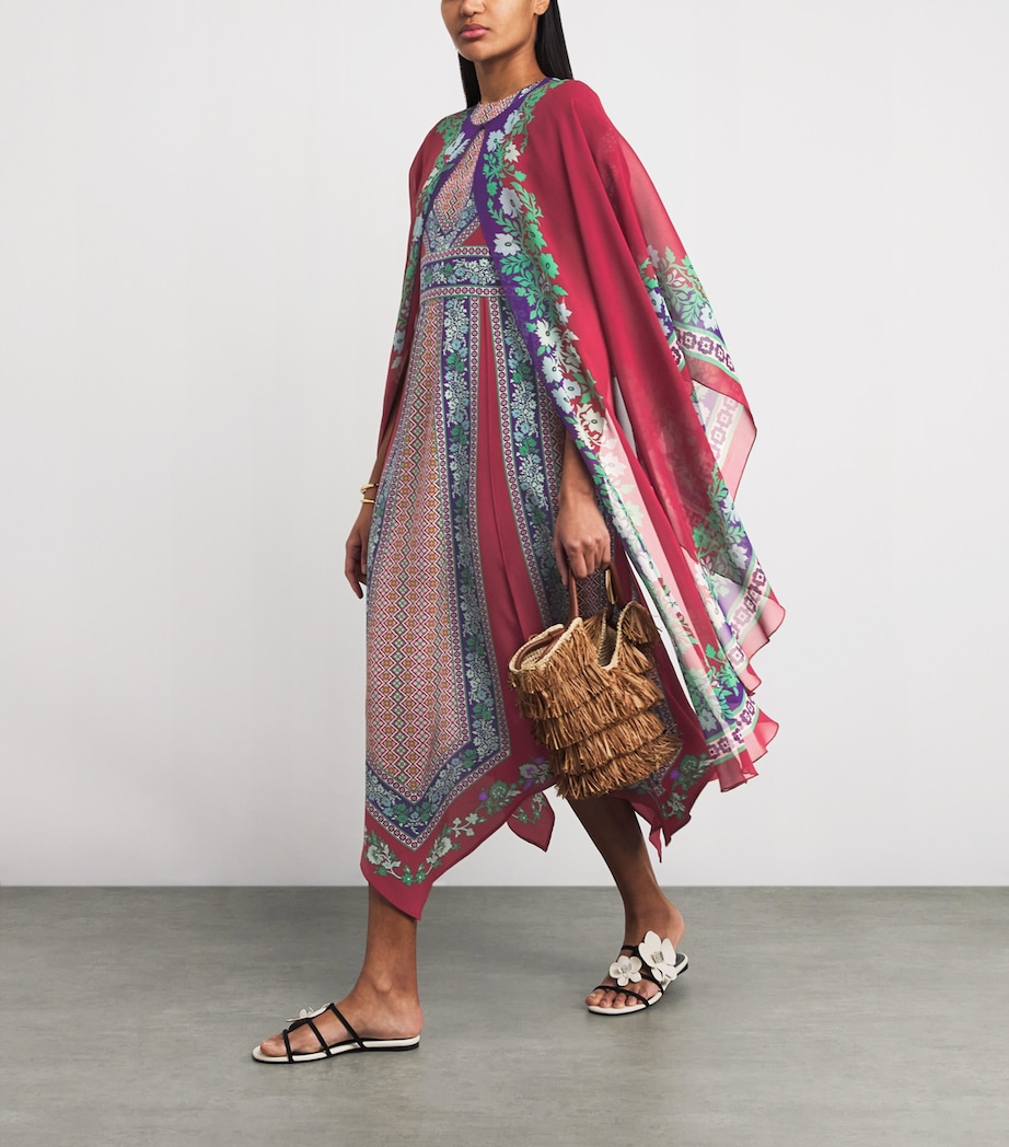 Silk Chiffon Printed Cape RE01REGALIA PLACEE Image 2