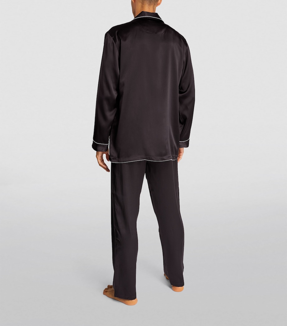 Silk Pyjama Set 067 ANTHRAZIT Image 3