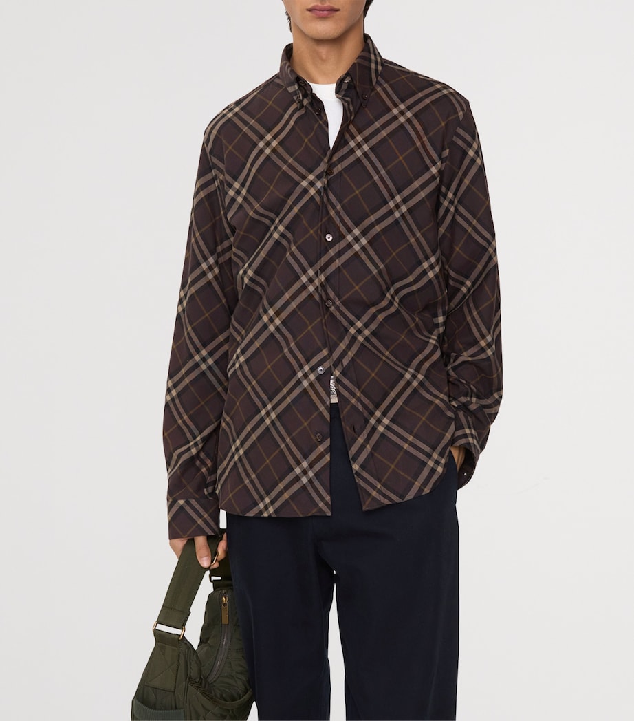 Cotton Flannel Check Shirt TRUFFLE IP CHECK Image 2