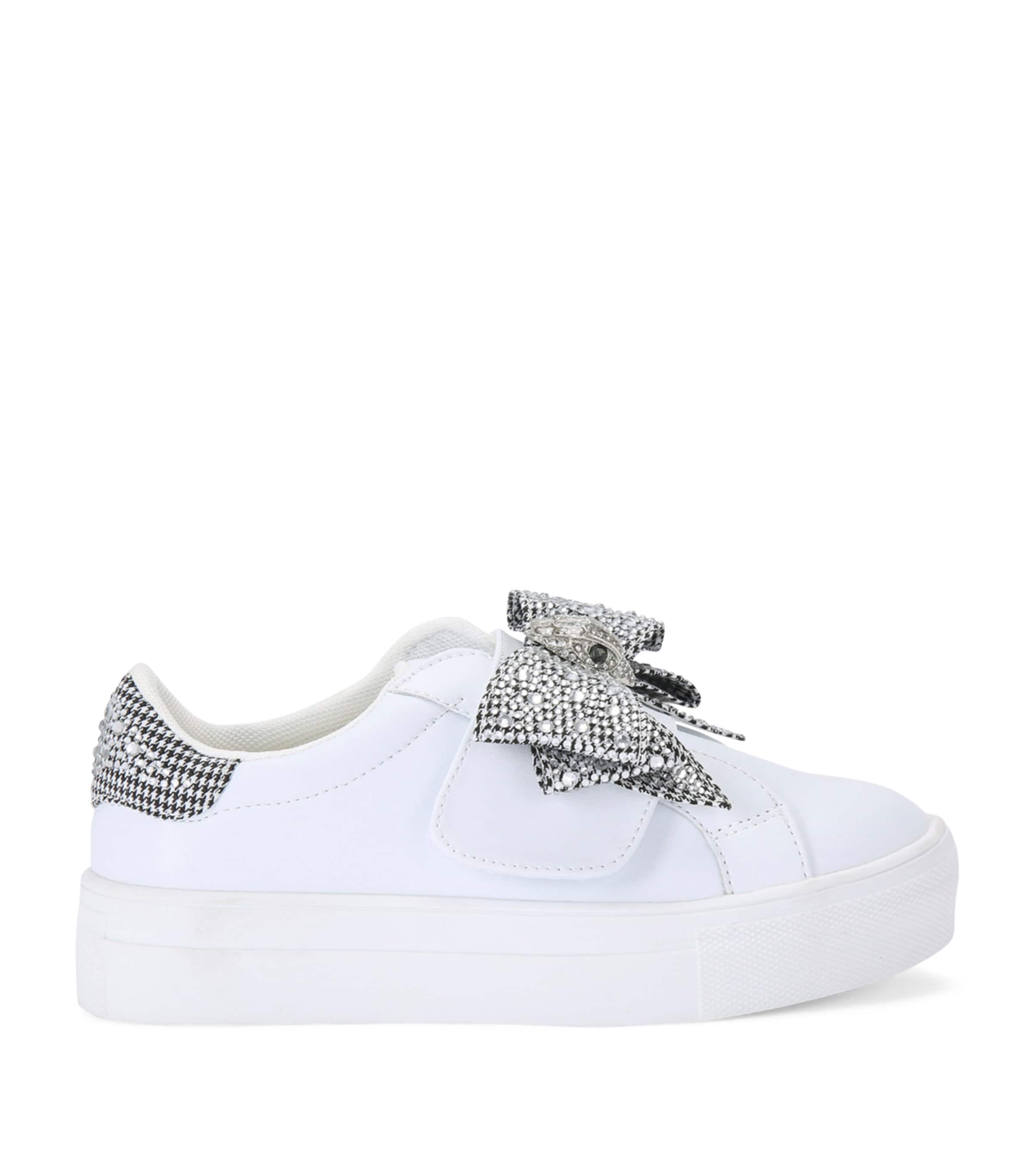 Kurt Geiger Mini Laney Eagle Sneakers In Silver