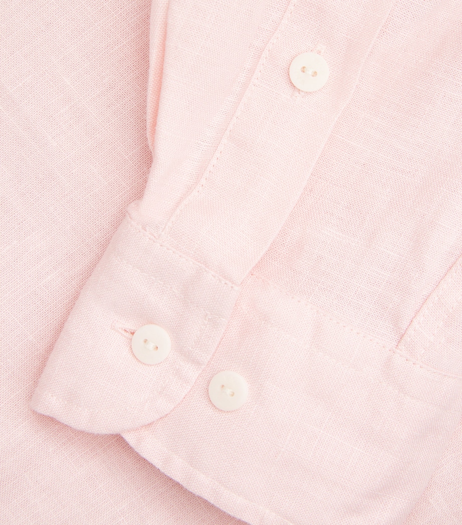 With Nothing Underneath Womens Hemp The Weekend Shirt Blush Image 5