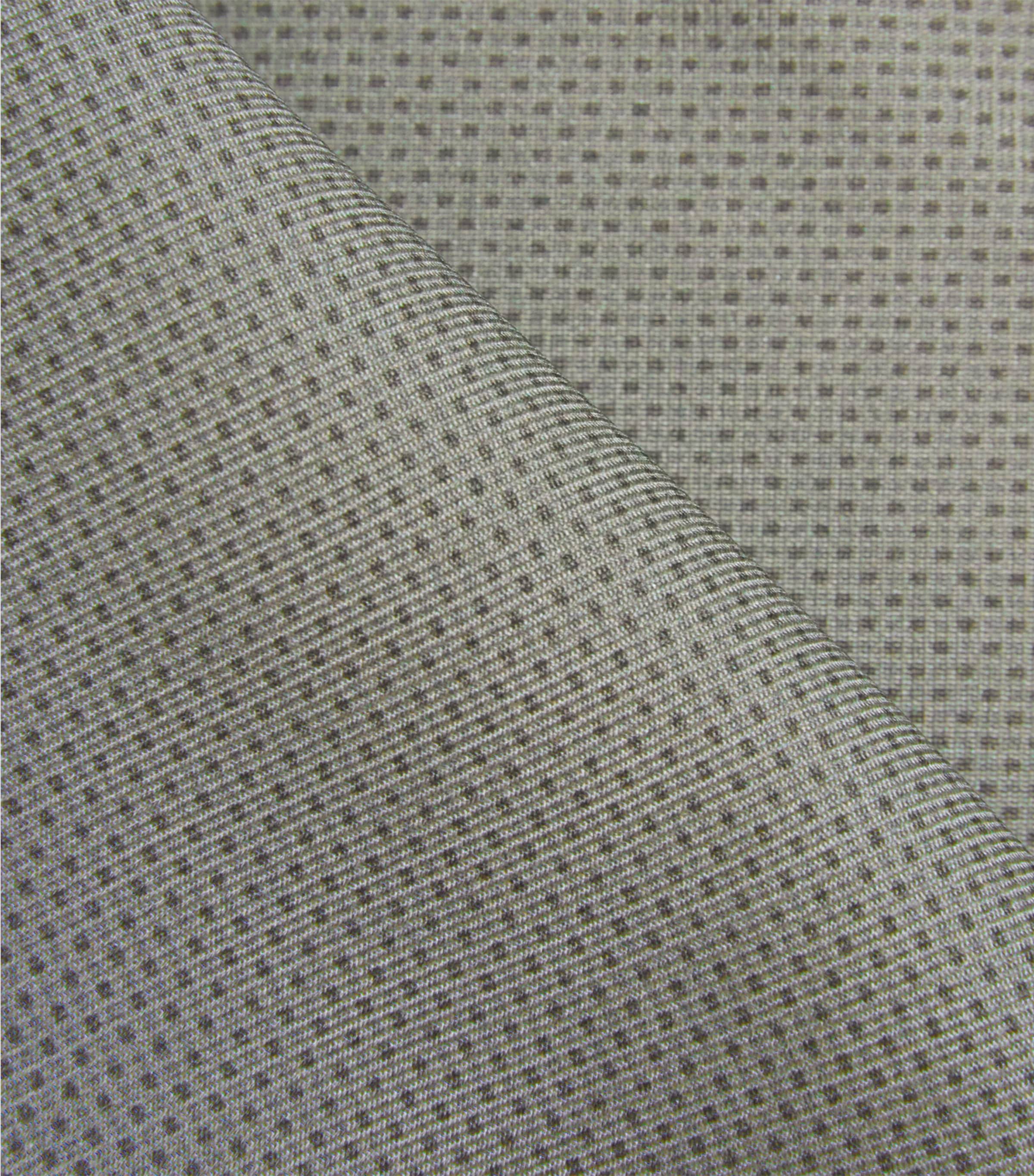 Corneliani Silk Necktie and Pocket Square Set Gry Melange Drk Image 4