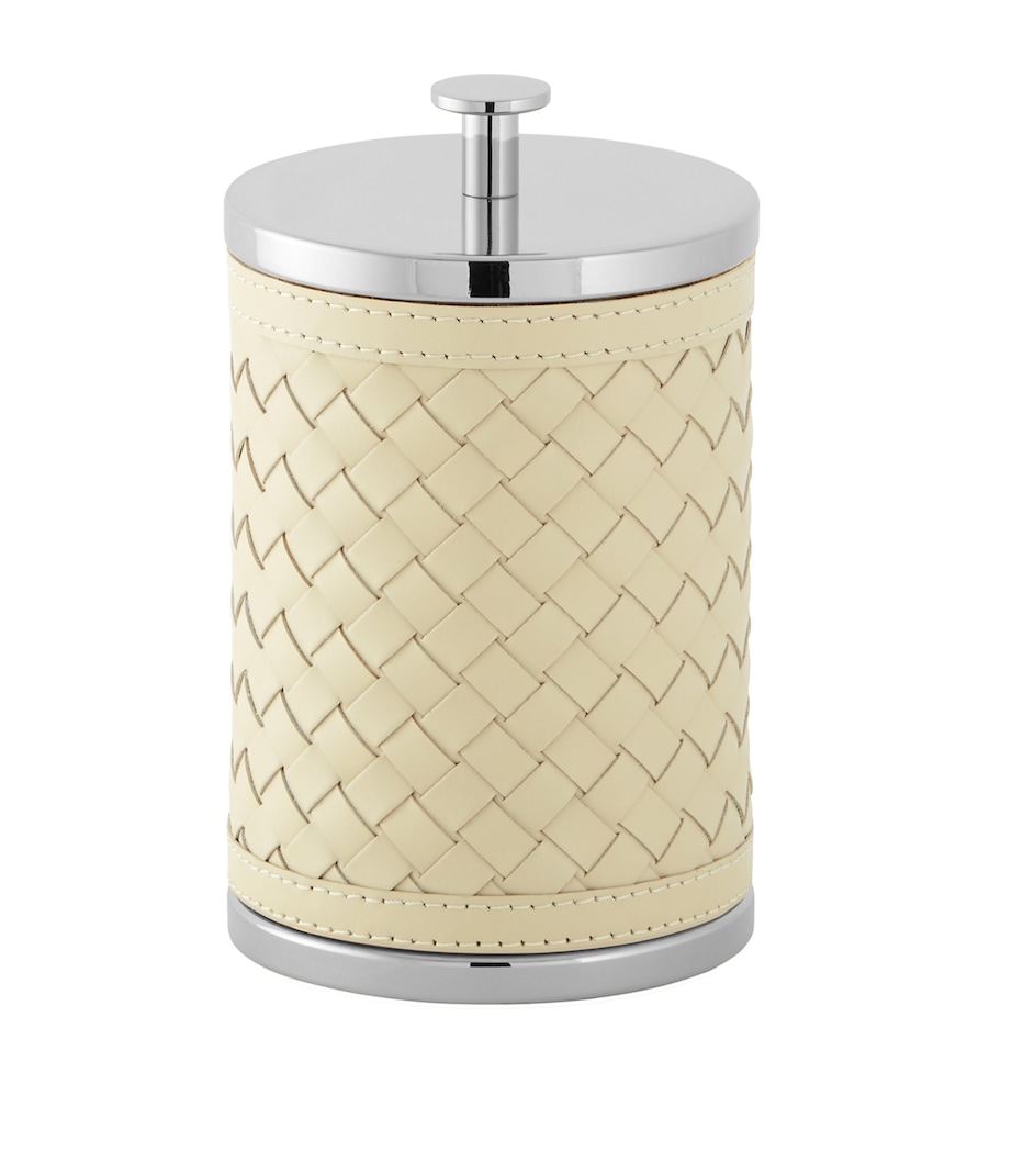 Woven Round Storage Container IVORY Image 1