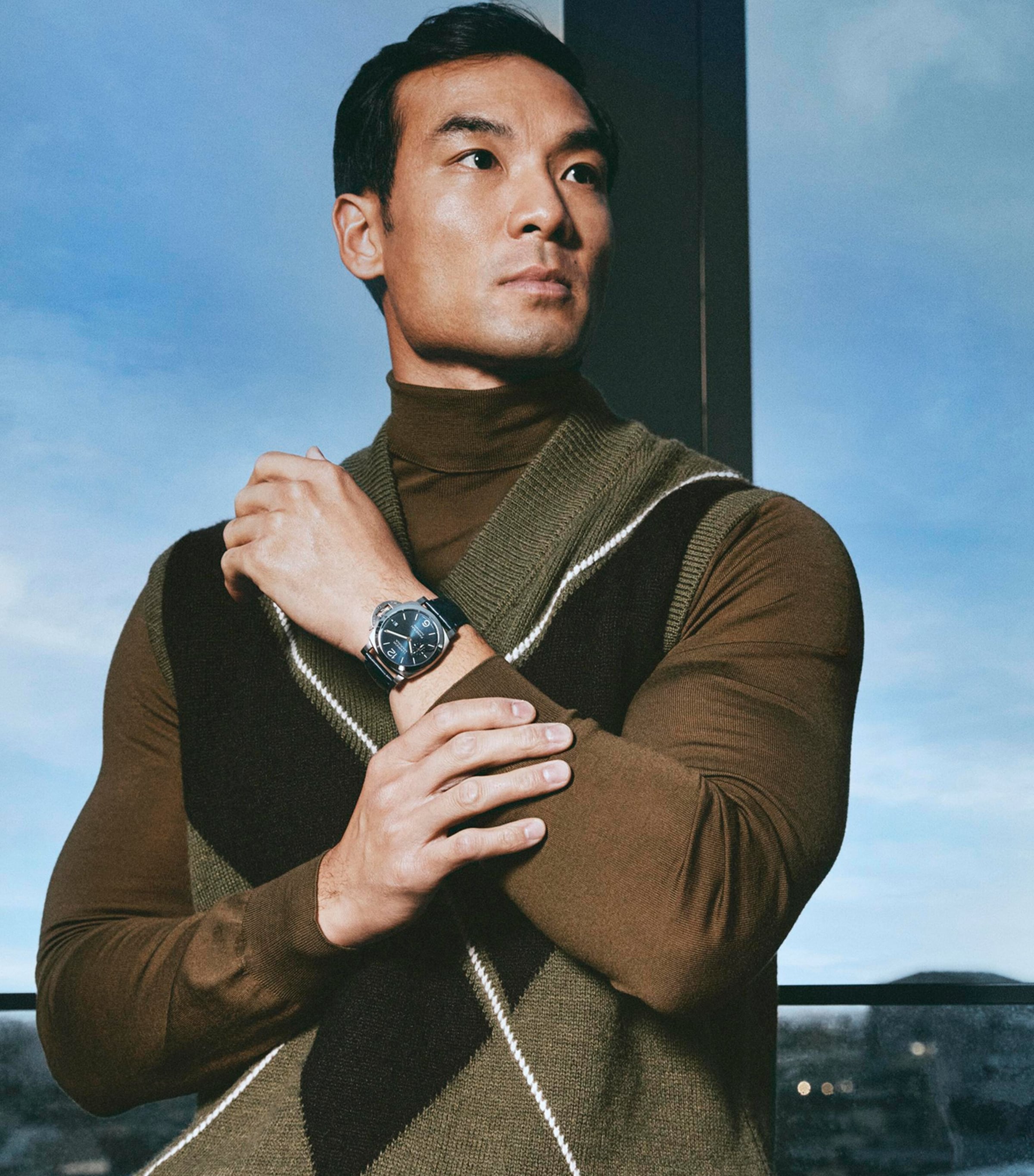 Stainless Steel Luminor Marina Watch 40mm BLUE Image 5