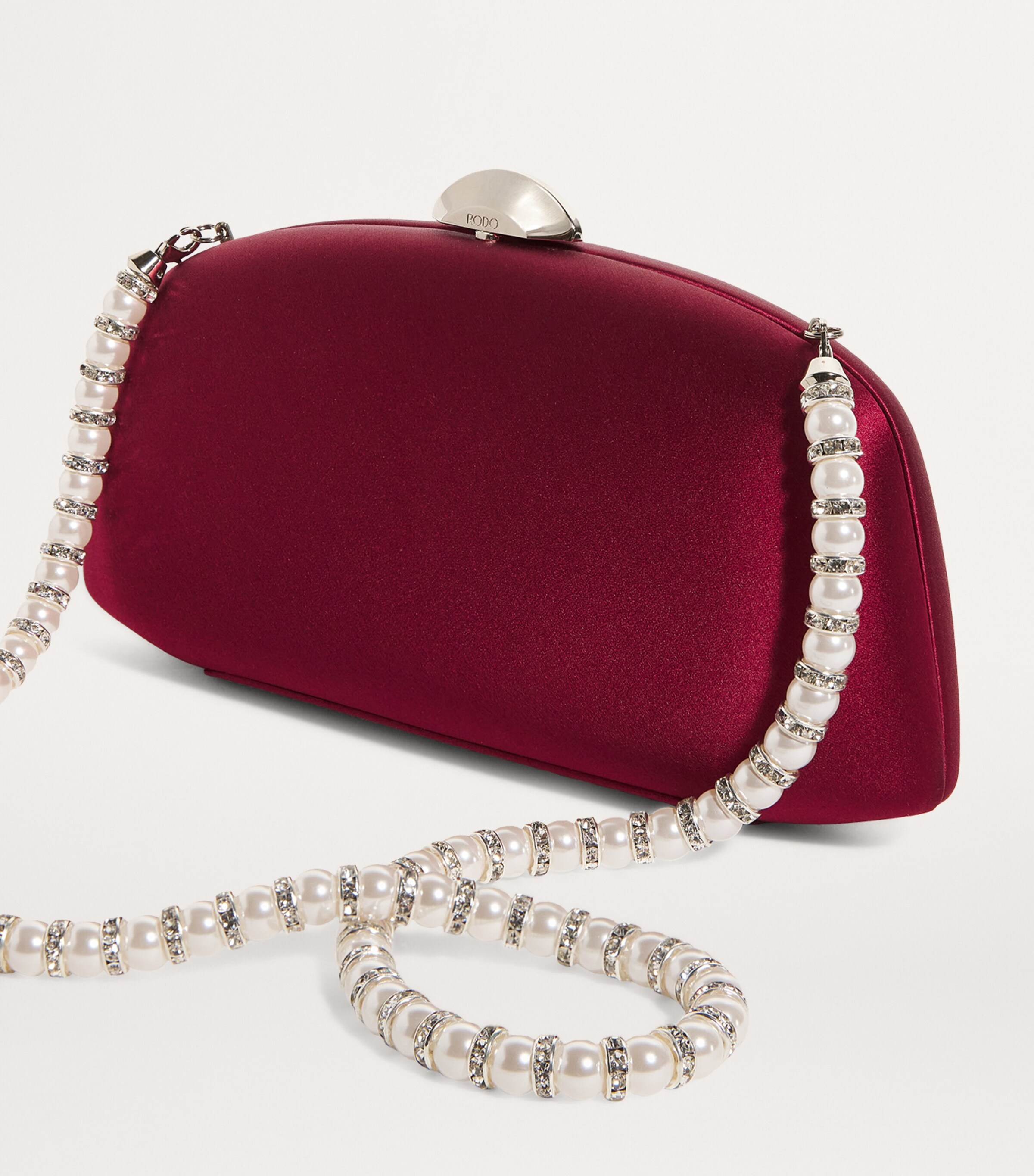 Rodo Red Satin Clutch Bag | Harrods UK Rodo Red Satin Clutch Bag | Harrods UK