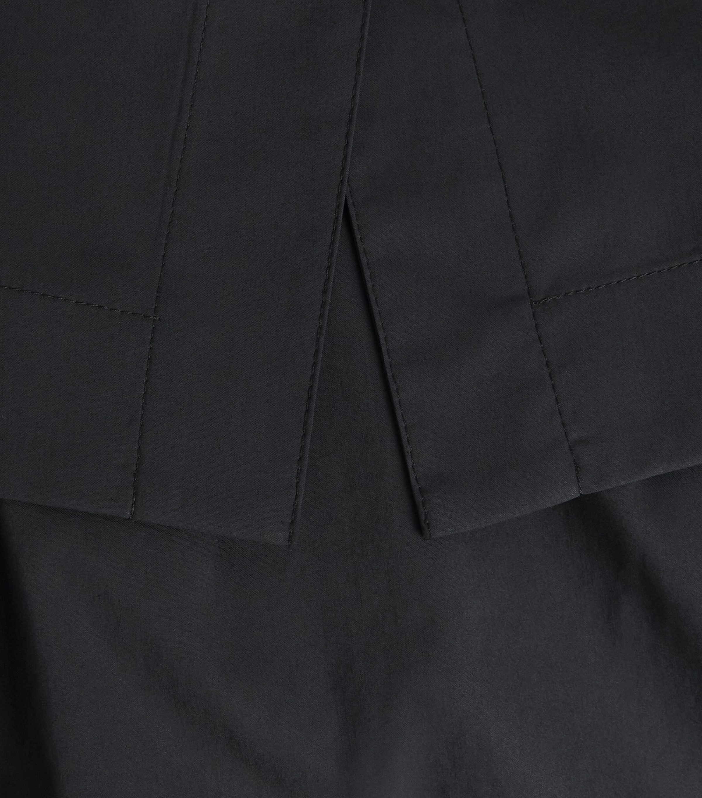 Theory Womens Poplin Boat-Neck Midi Dress Black Image 6