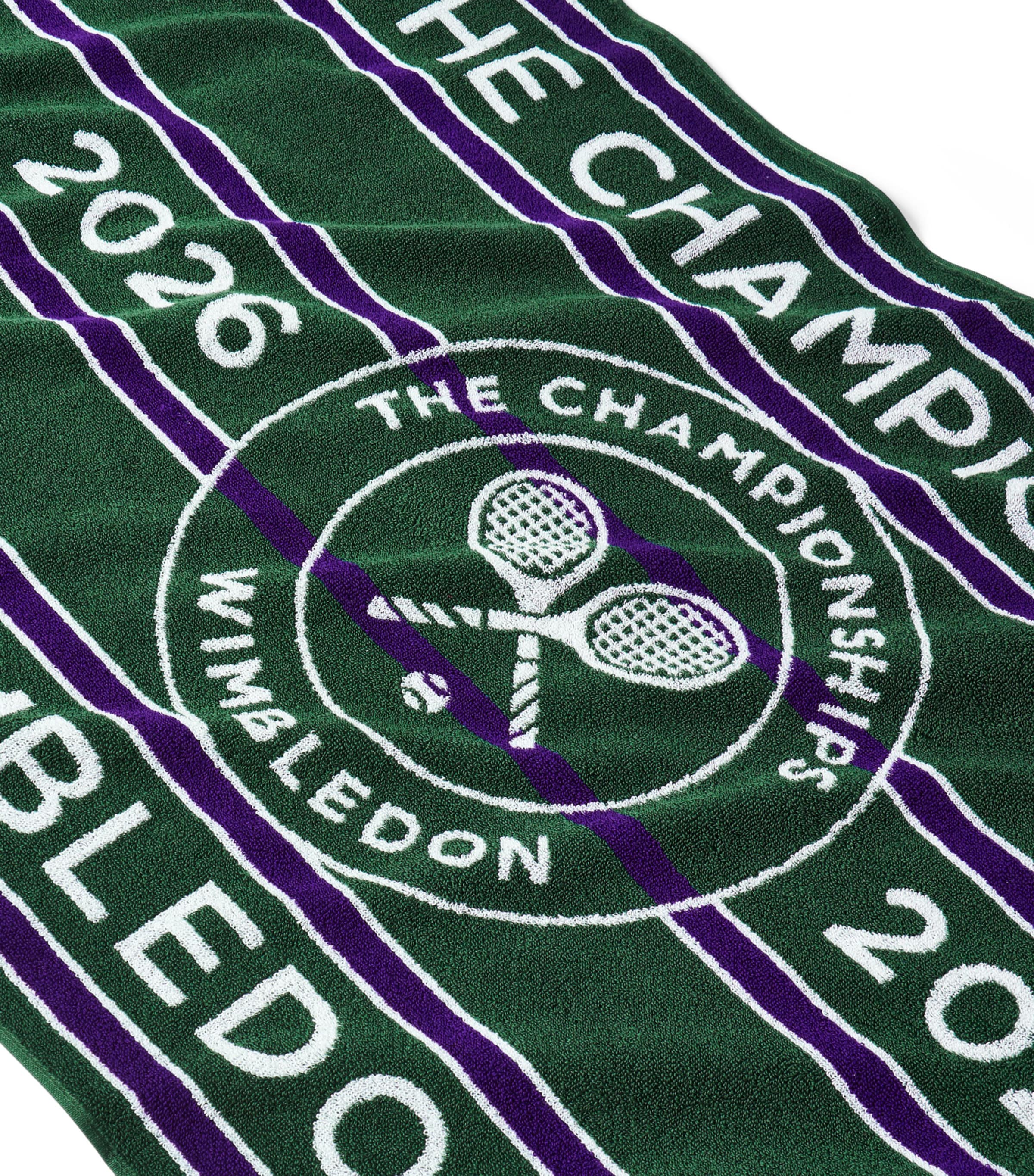Christy x Wimbledon Championship 2026 Bath Towel Green / Purple Image 2