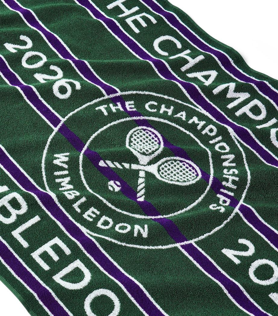 Christy x Wimbledon Championship 2026 Bath Towel Green / Purple Image 2