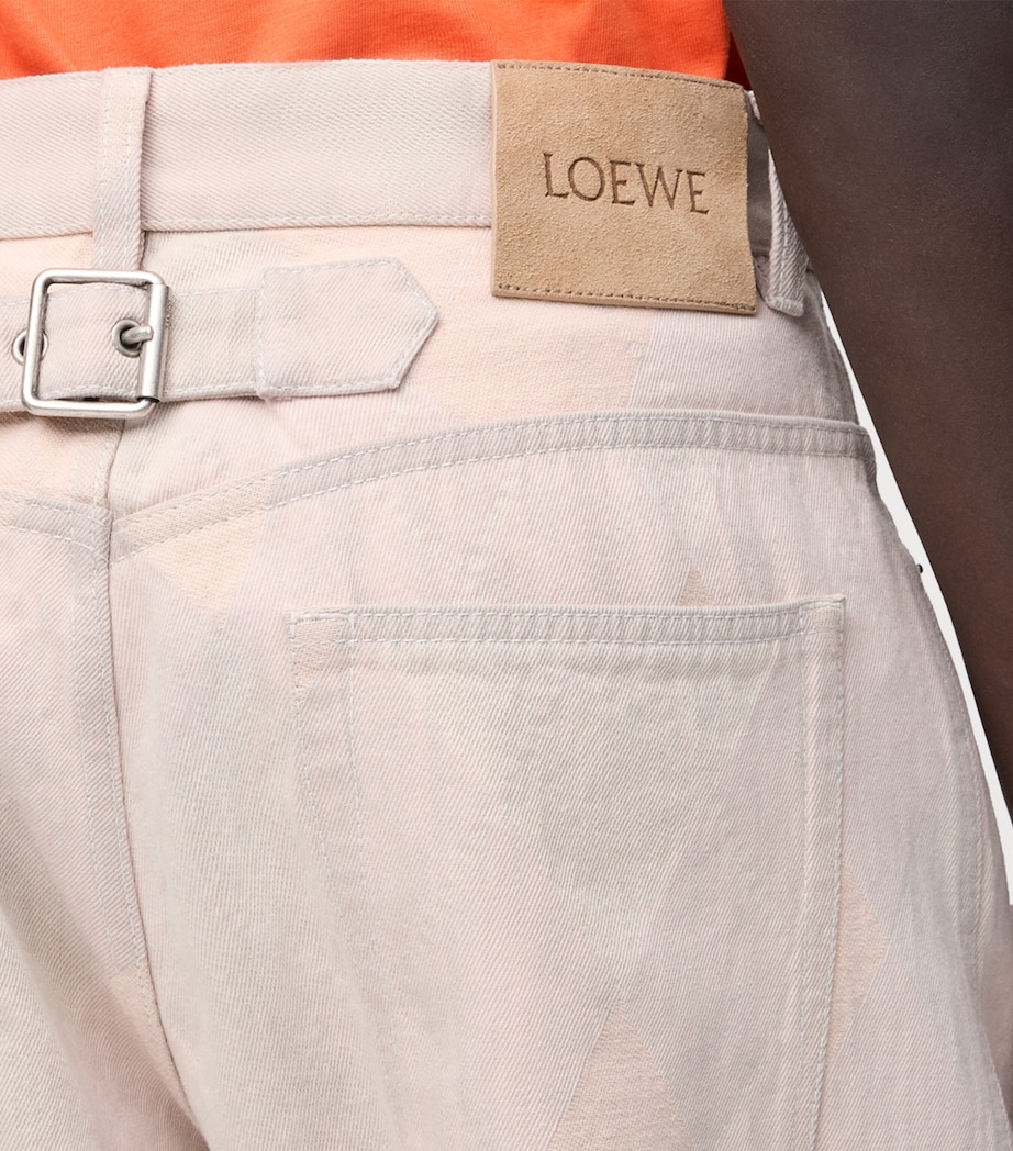 Argyle-Print Jeans BEIGE Image 5