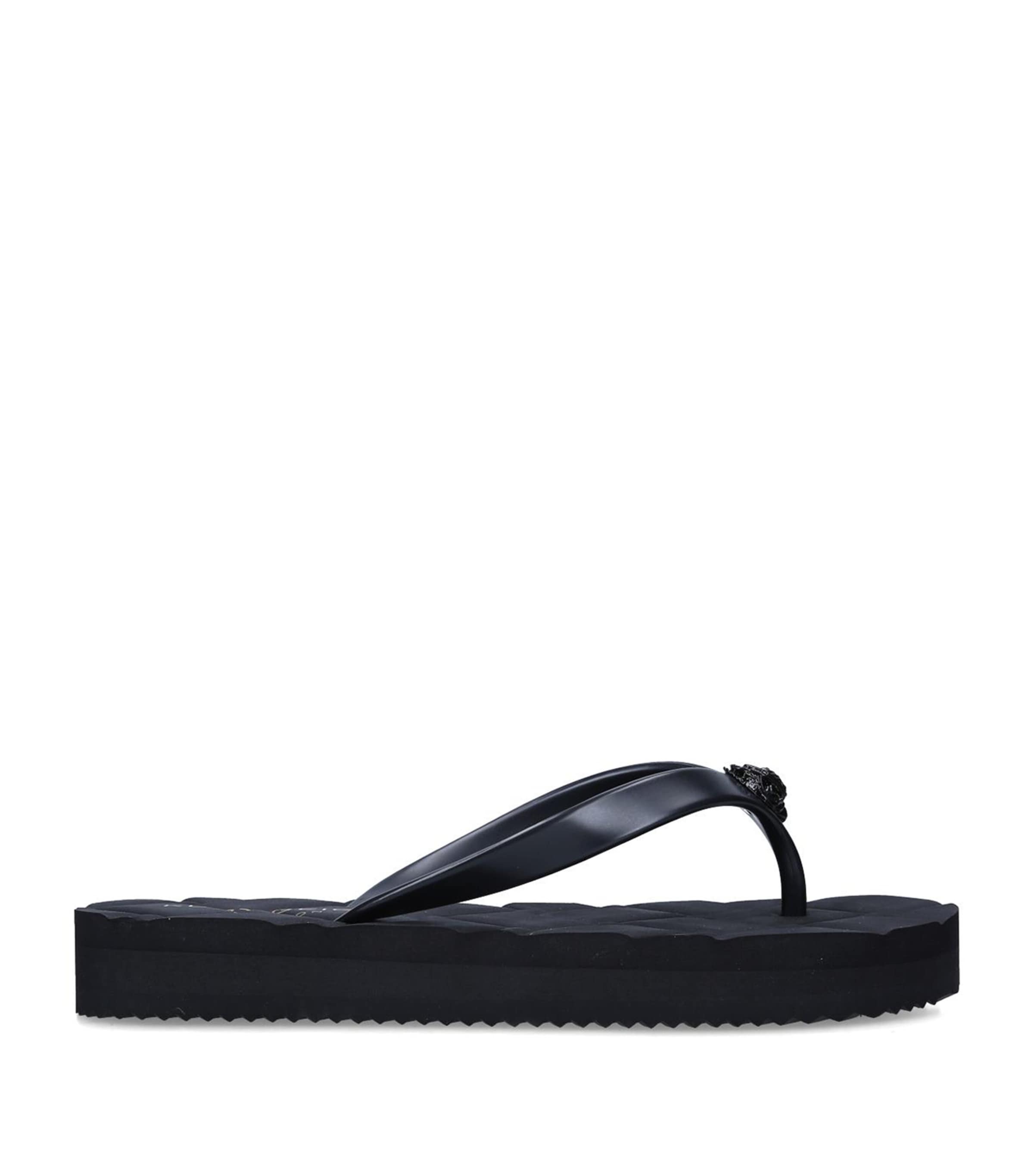 Kensington Q Flip Flops BLACK Image 3