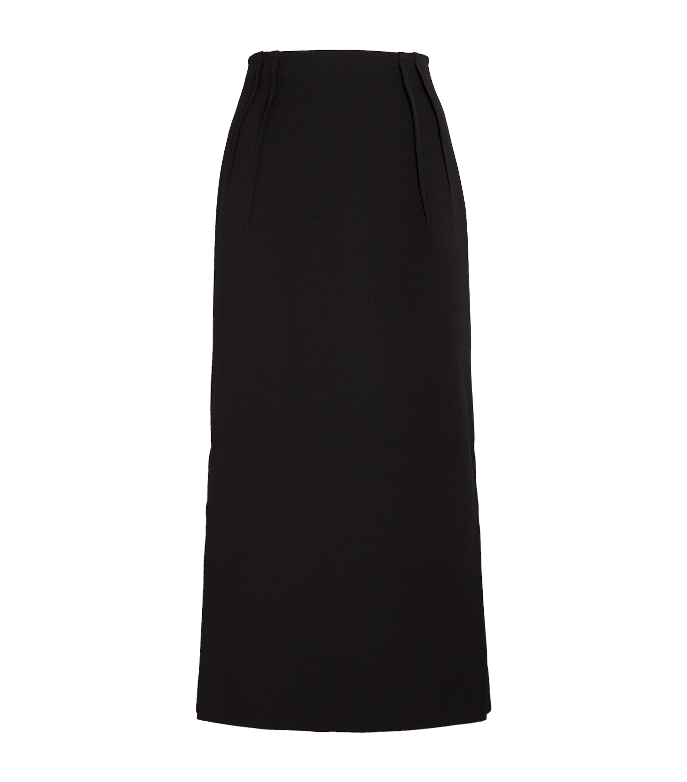 Sportmax Woman Midi Skirt Black Size 8 Acetate In Black
