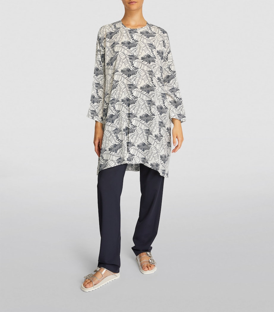 Wool Tapered Trousers BLUE Image 2