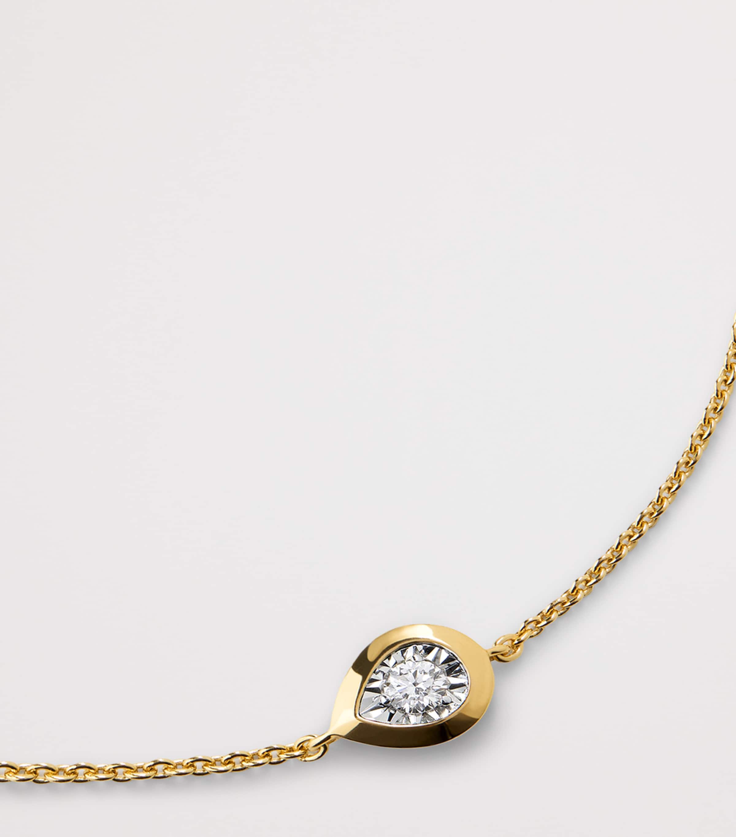 Monica Vinader Gold Vermeil and Diamond Chain Bracelet Gold Vermeil Image 2