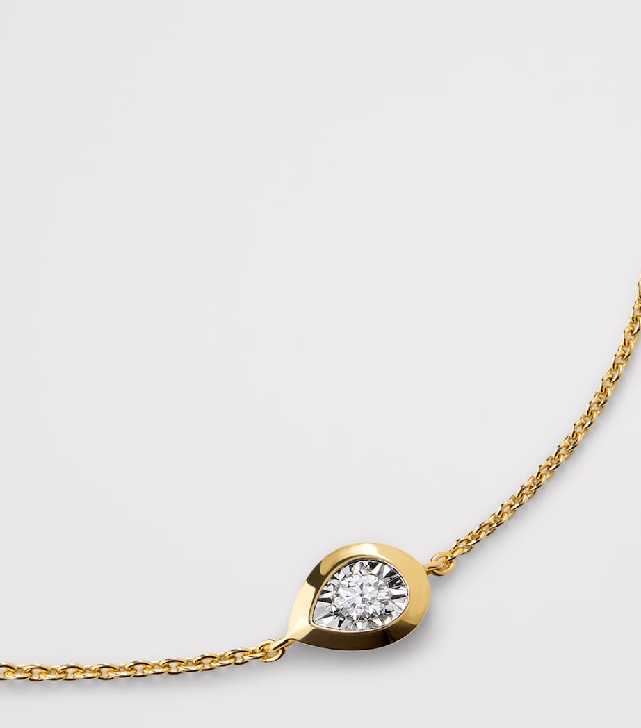 Gold Vermeil and Diamond Chain Bracelet 18K GOLD VERMEIL Image 2