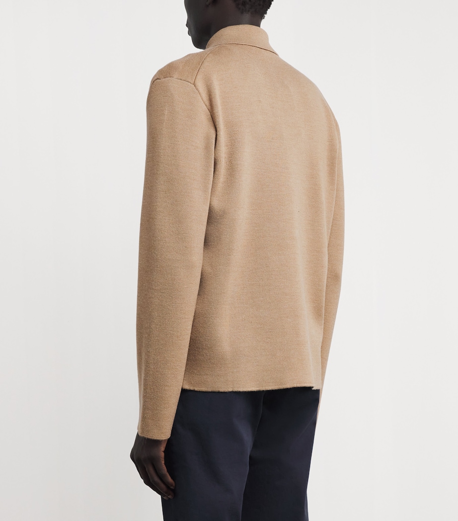 Wool-Blend Cardigan E24 ALMOND BROWN Image 5