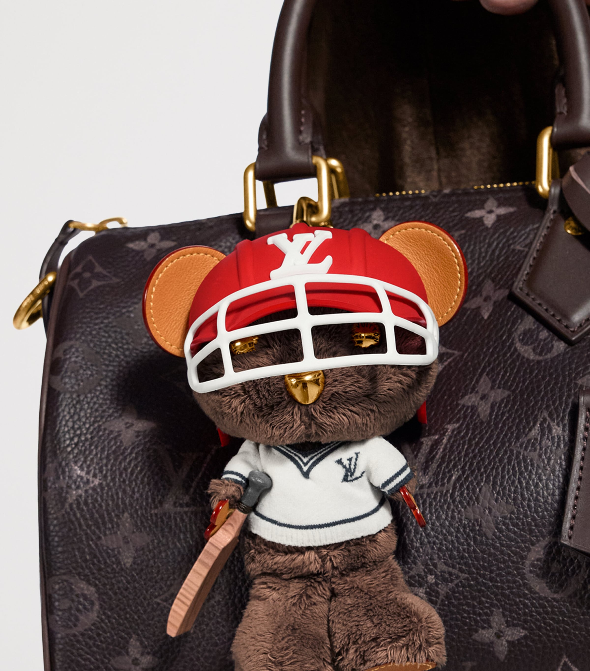 LOUIS VUITTON Louis Bear Cricket Bag Charm Multicoloured Image 2