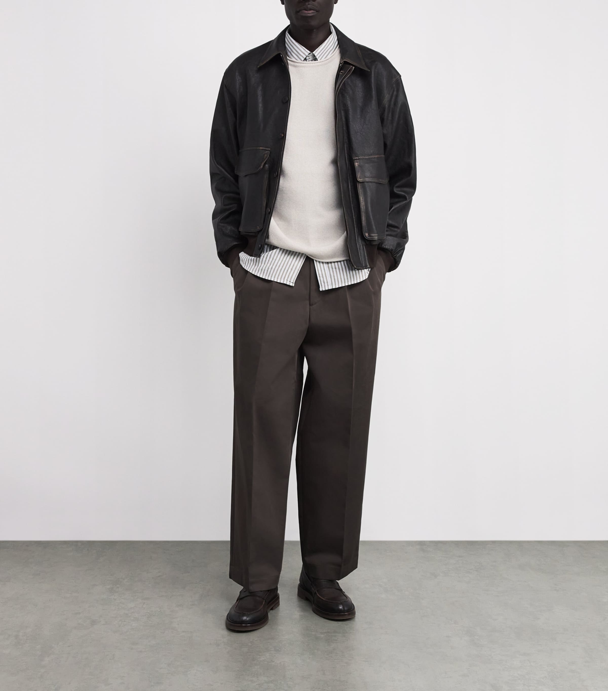 Cotton-Blend Textured Sweater IVORY Image 2