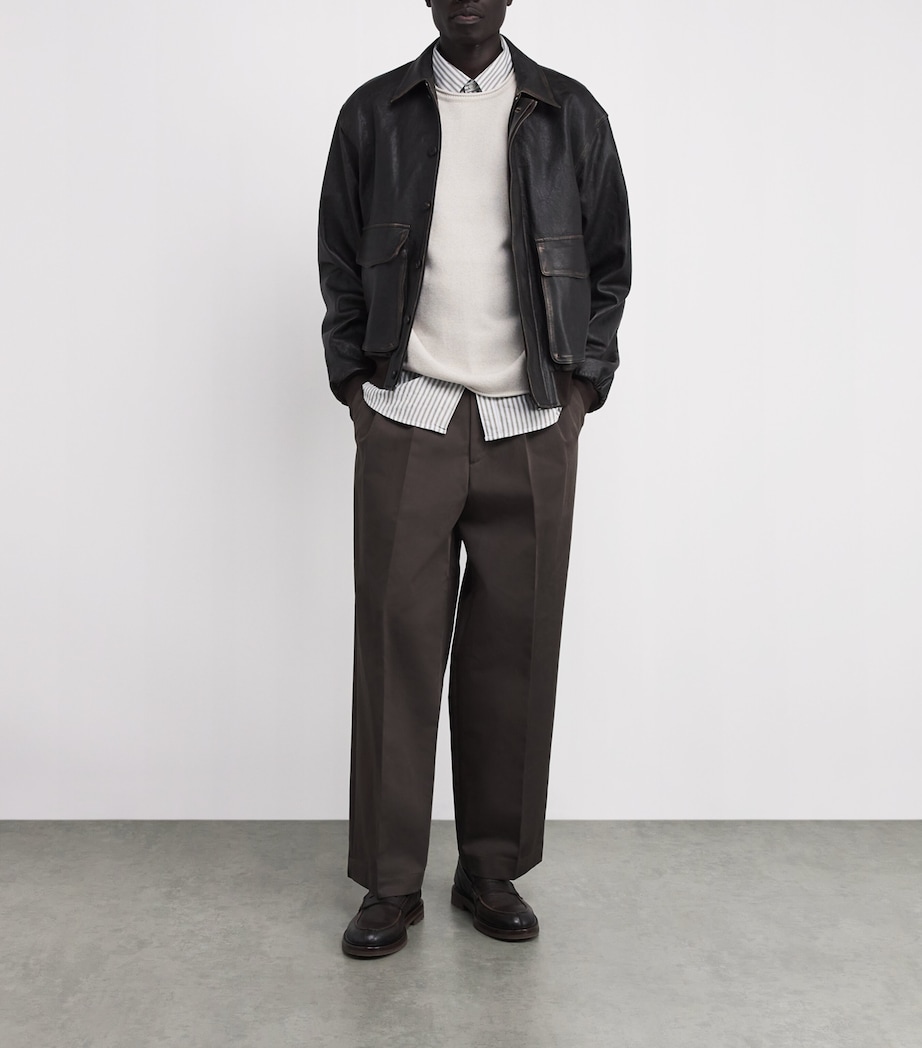 Cotton-Blend Textured Sweater IVORY Image 2