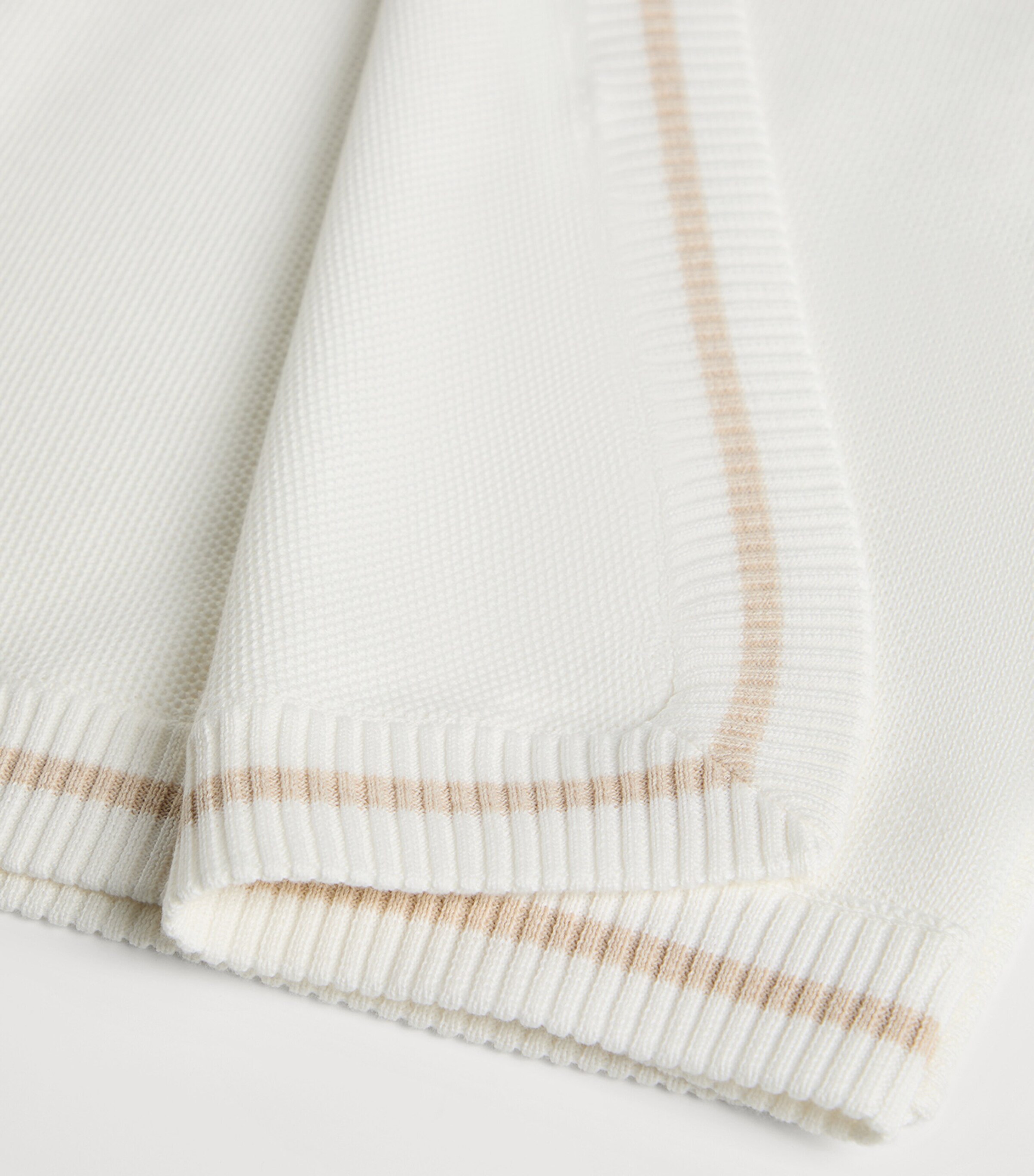 Brunello Cucinelli Kids Cotton Embroidered Bernie Blanket Image 2