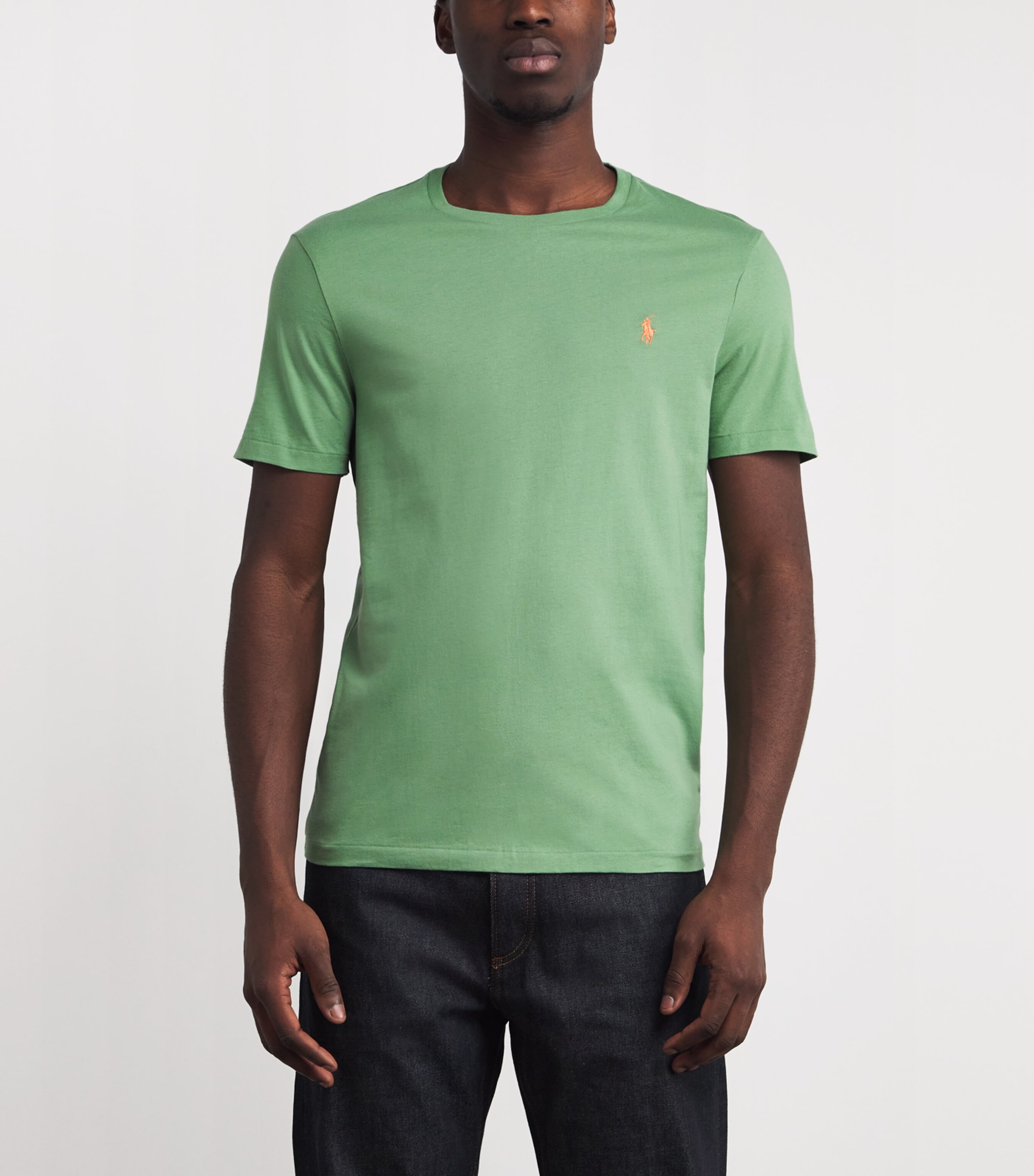 Cotton Polo Pony T-Shirt GREEN Image 3