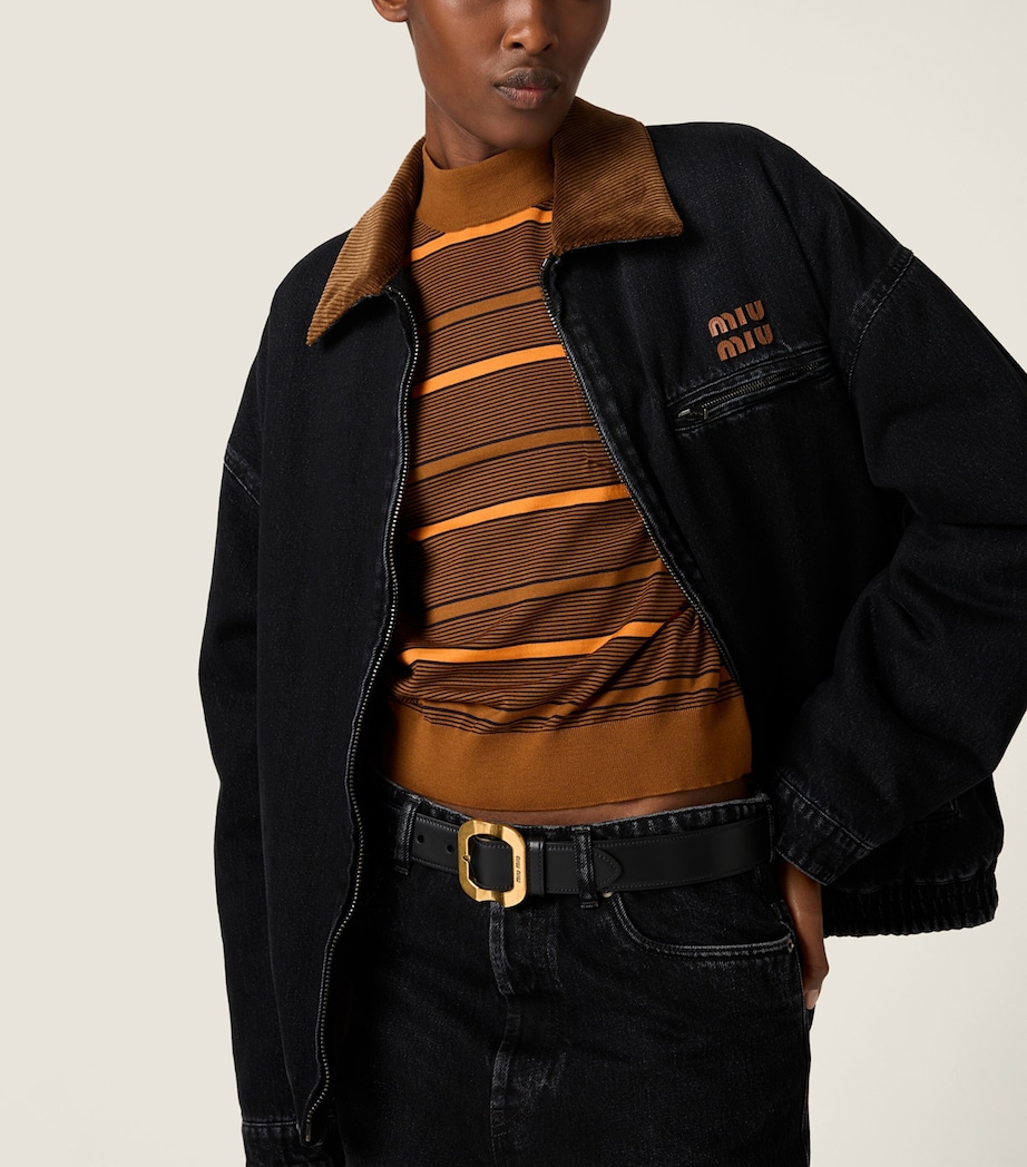 Logo Denim Jacket F0002 Image 5