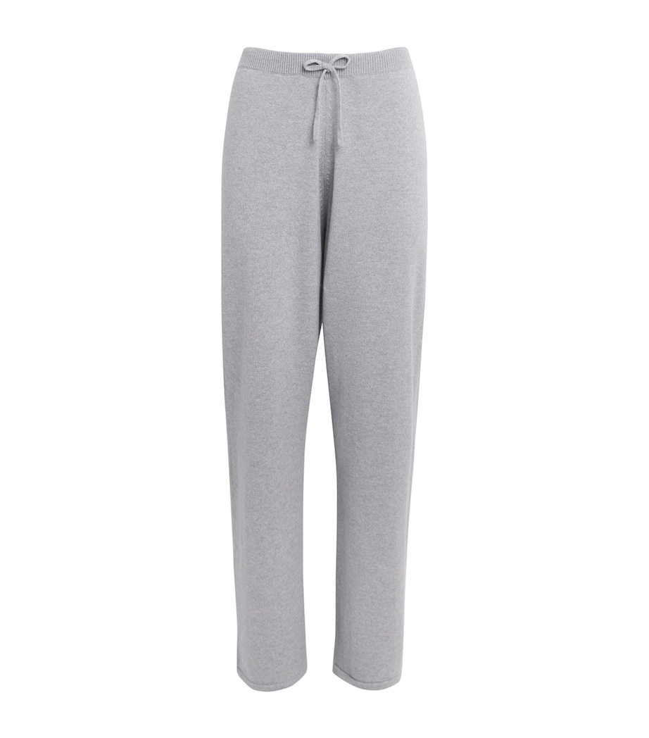 Harrods Womens Cashmere Wide-Leg Sweatpants Coyote Image 1