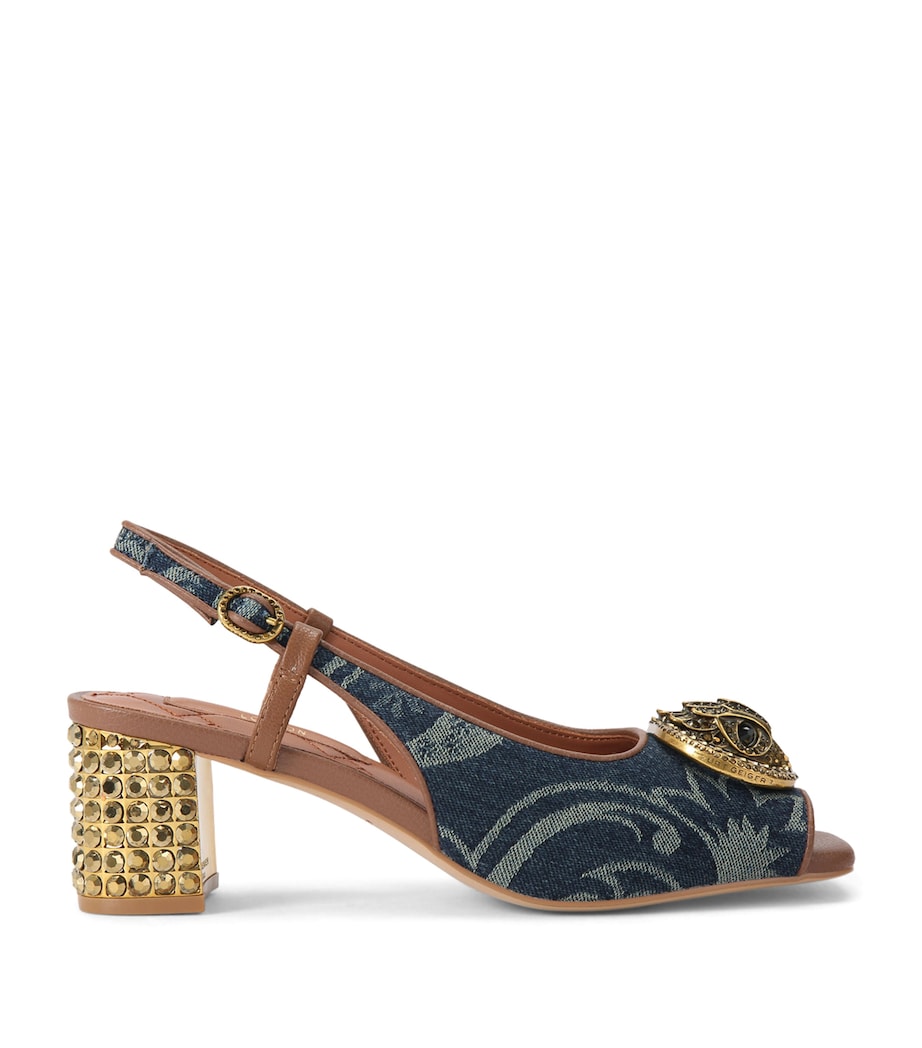Kurt Geiger London Embellished Chelsea Slingback Sandals Blue/pal.c Image 1