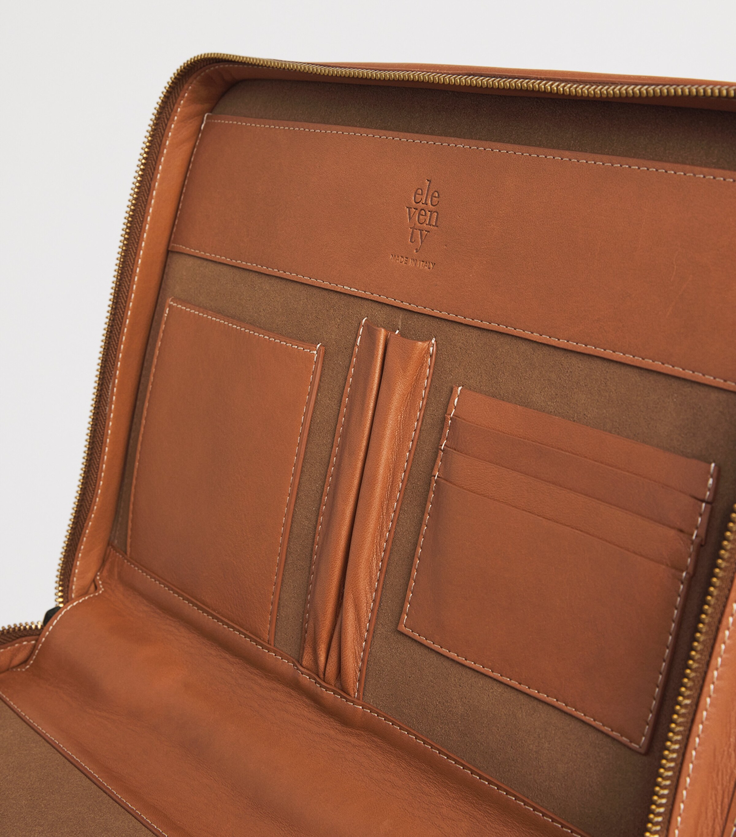 Leather Briefcase CAMMELLO Image 4