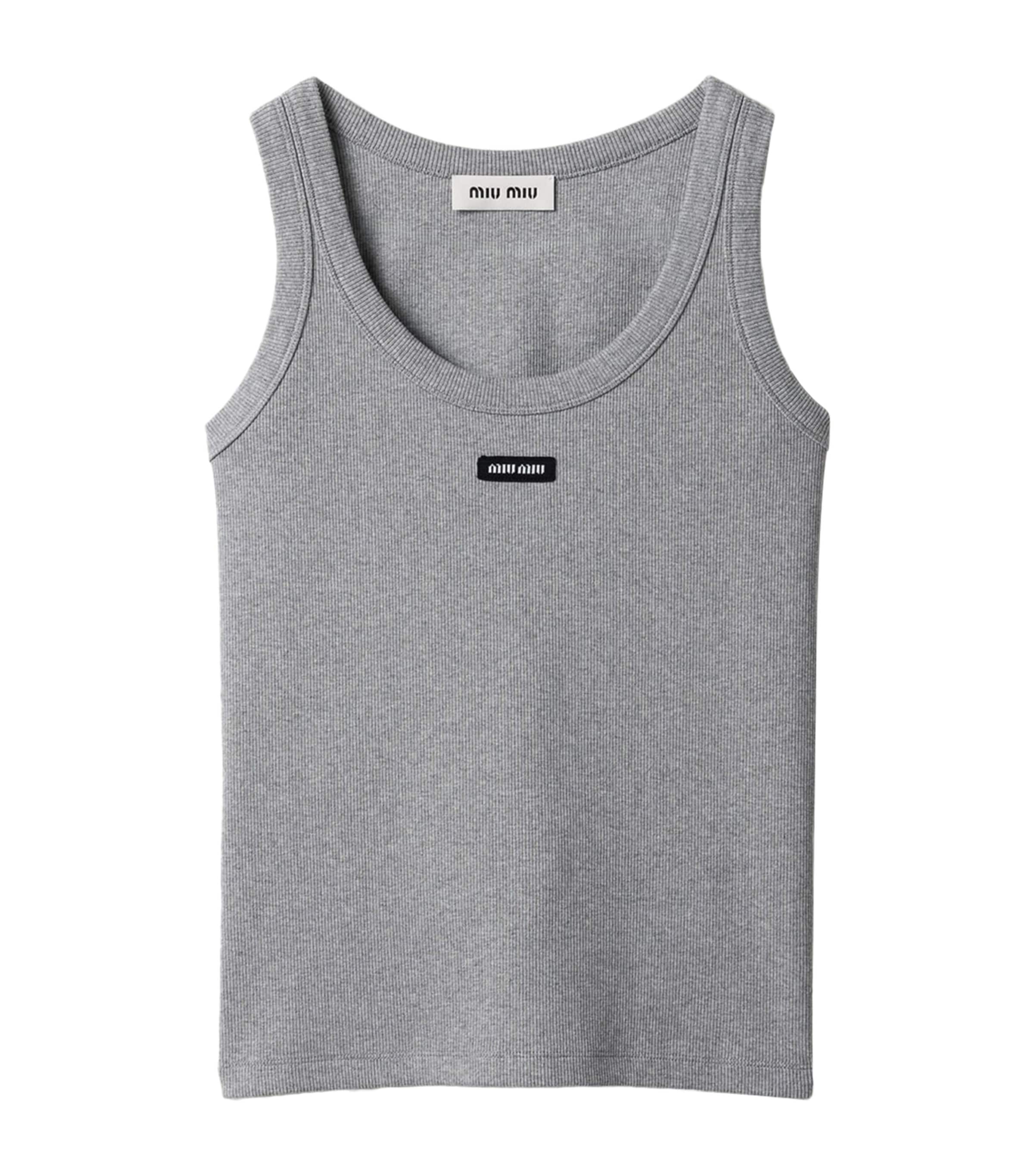 Miu Miu Womens Jersey Tank Top Image 1