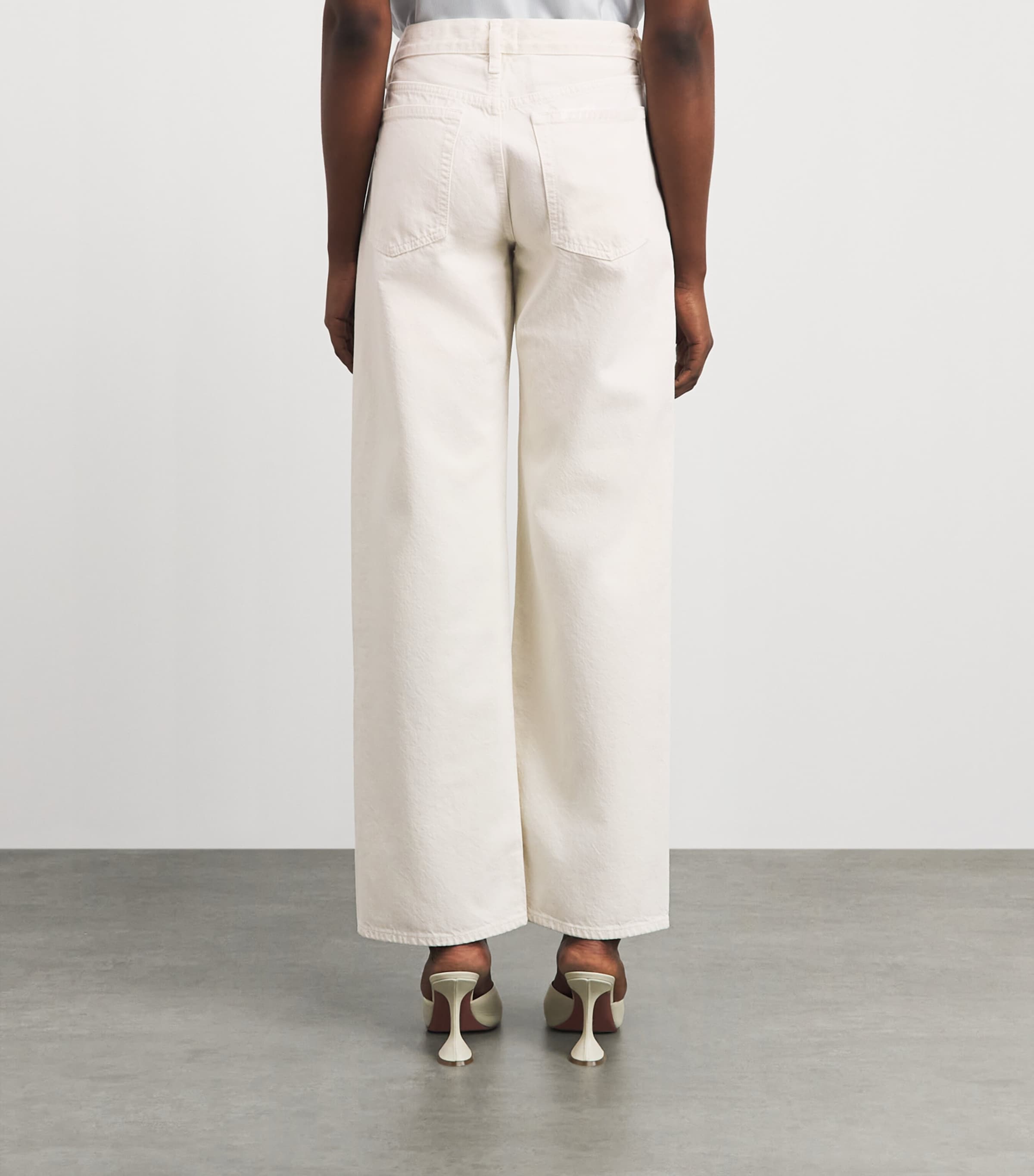 FRAME Womens The Saturday Low-Rise Straight Jeans Shell Image 5