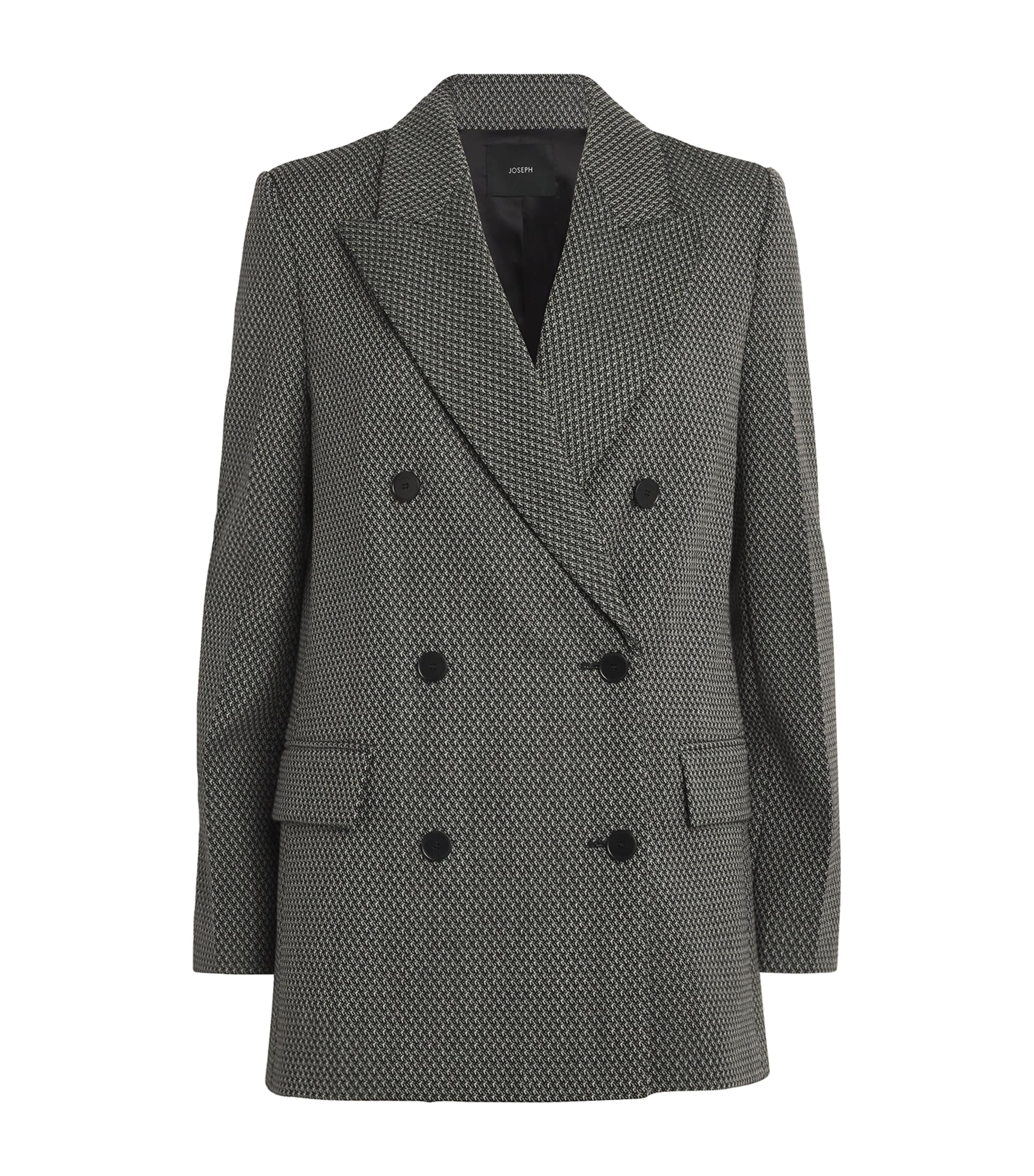 Joseph Virgin Wool Chapone Blazer In Green