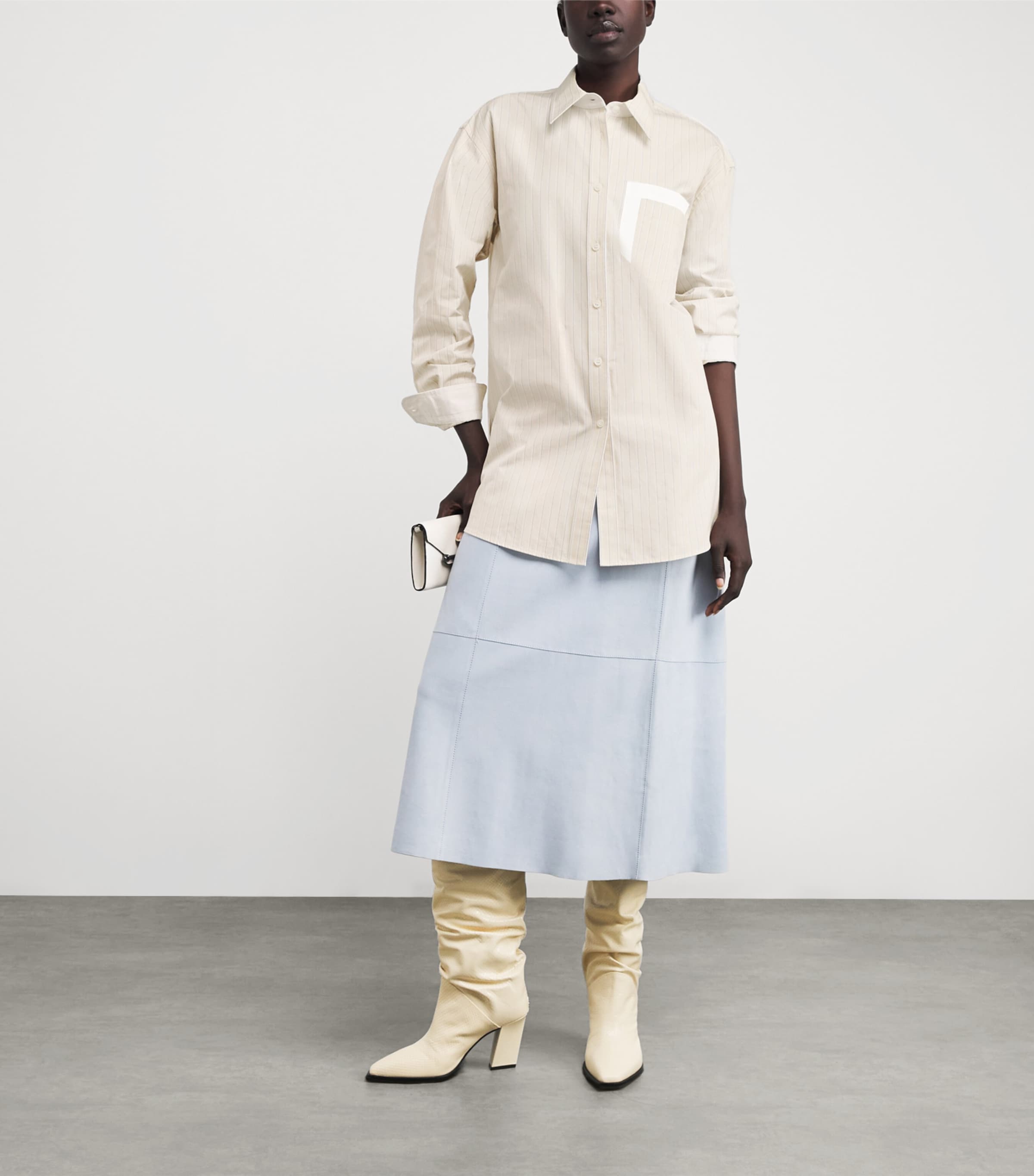 Cotton Stripe Shirt OATMEAL MULTI Image 2